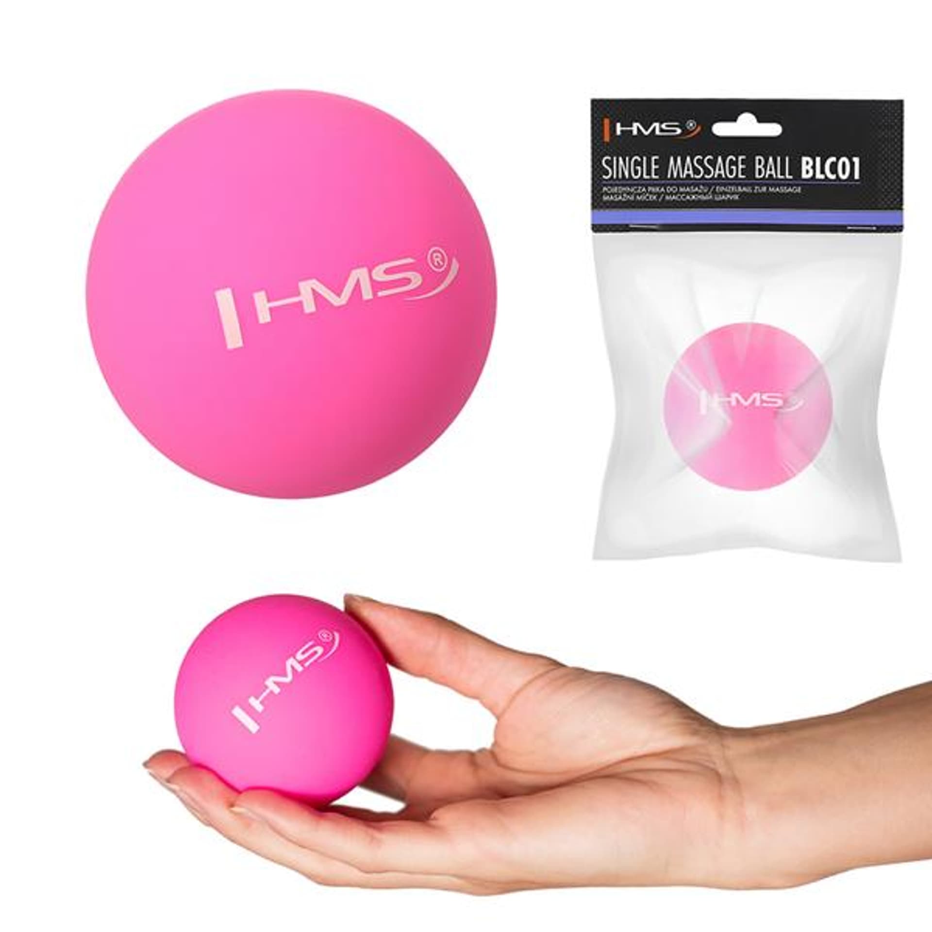 

BLC01 PINK LACROSSE POJEDYNCZA PIŁKA DO MASAŻU HMS