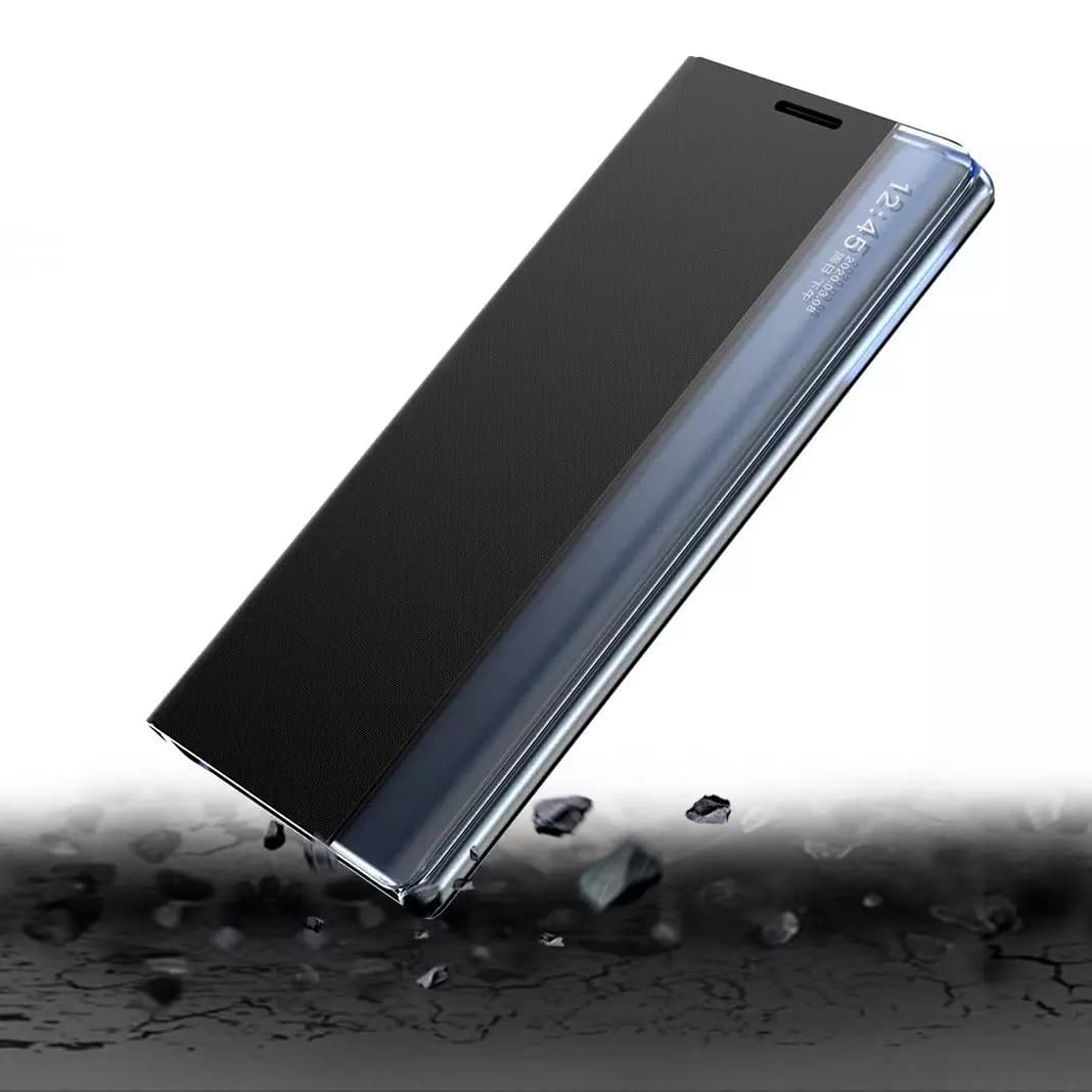 

New Sleep Case pokrowiec etui z klapką z funkcją podstawki Samsung Galaxy S22 Ultra niebieski
