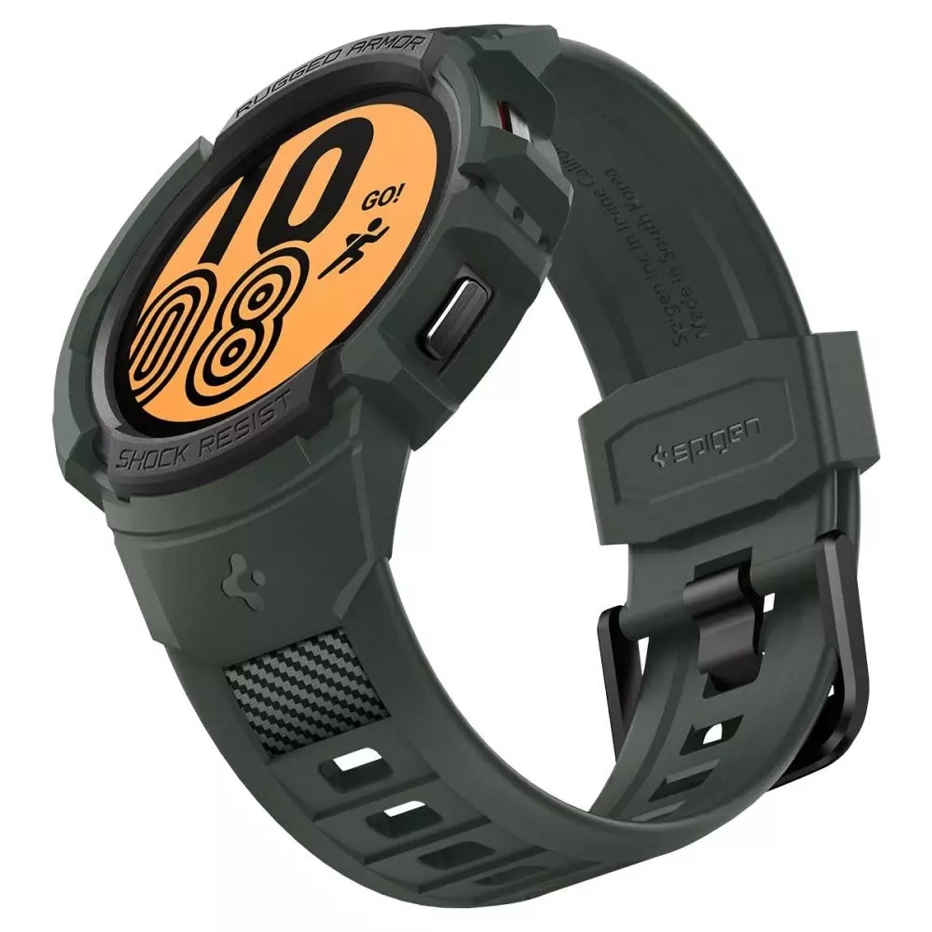 

Spigen rugged armor ”pro” galaxy watch 4 / 5 (44 mm) military green, 44 mm) military gree