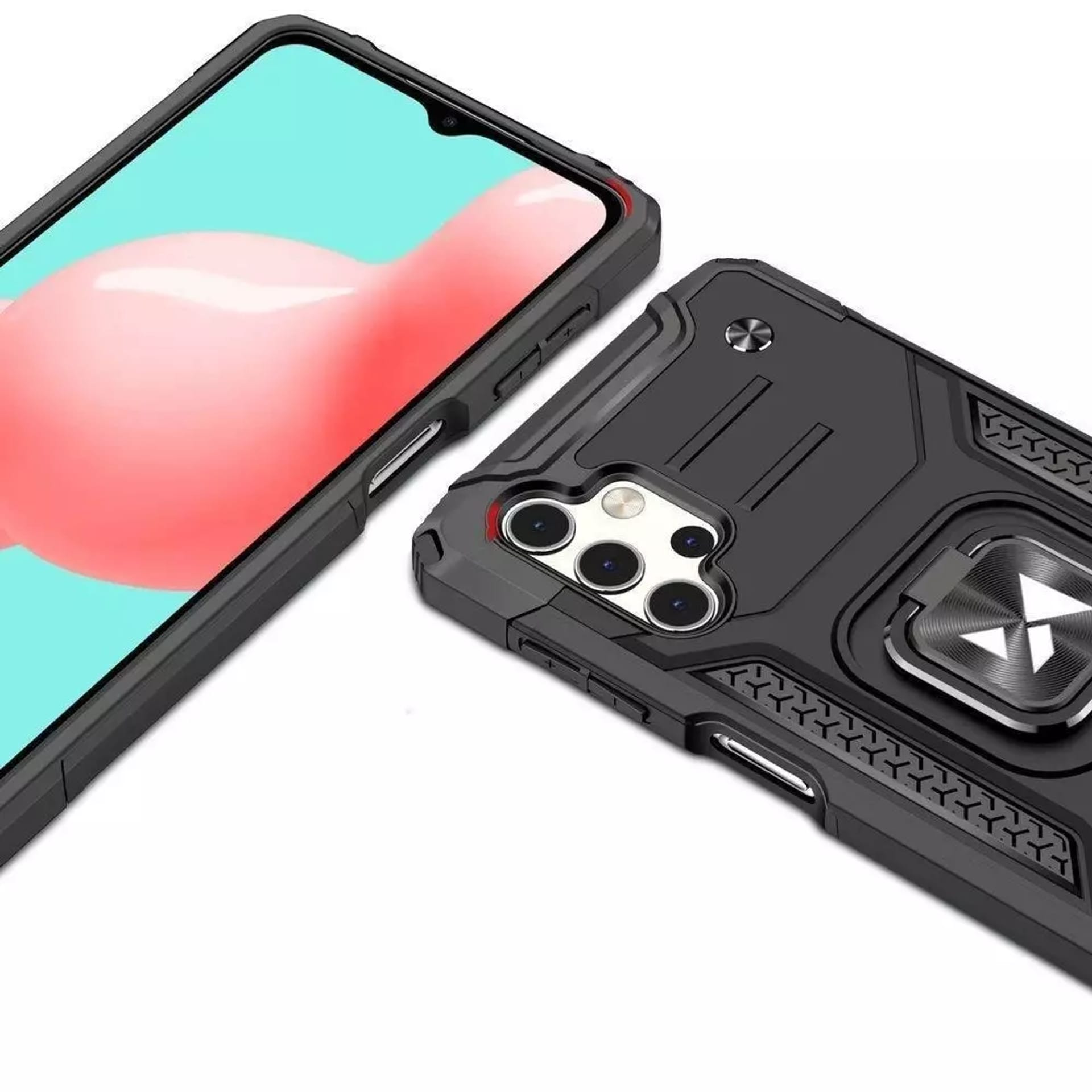 

Wozinsky Ring Armor pancerne hybrydowe etui pokrowiec + magnetyczny uchwyt Samsung Galaxy A13 5G czarny