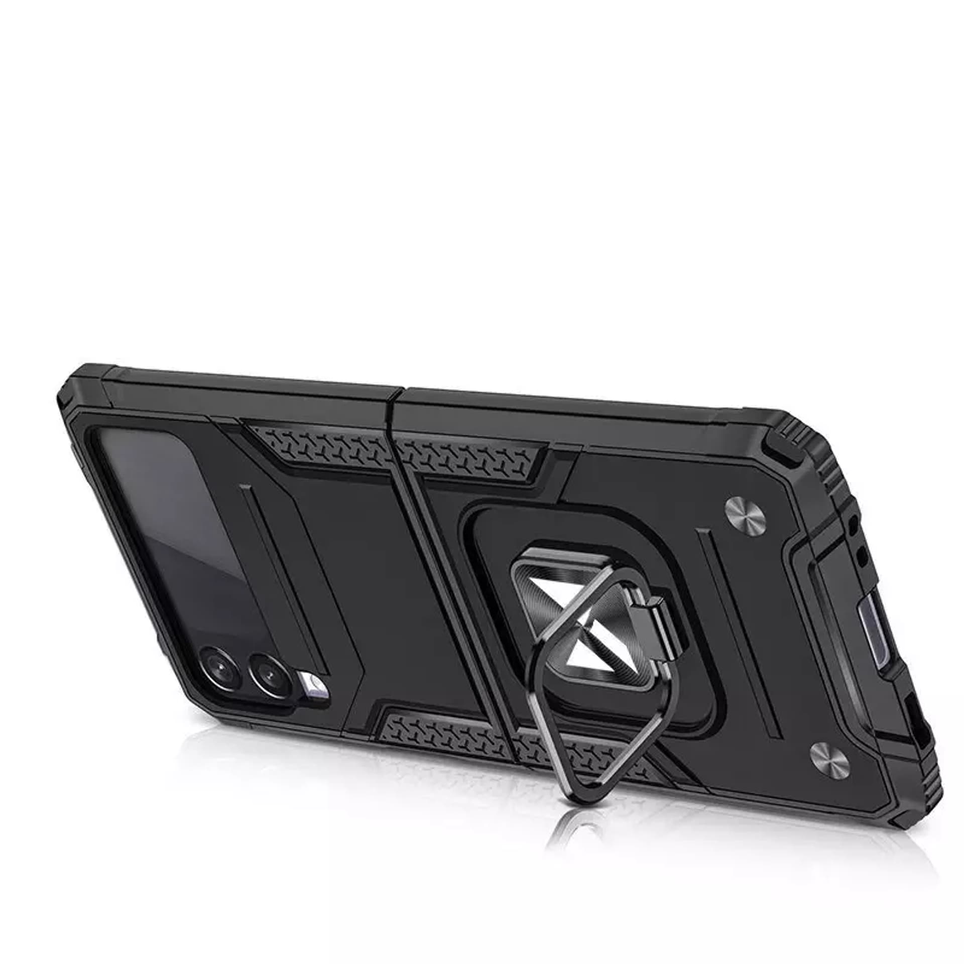 

Wozinsky Ring Armor pancerne hybrydowe etui pokrowiec + magnetyczny uchwyt Samsung Galaxy Z Flip 3 czarny