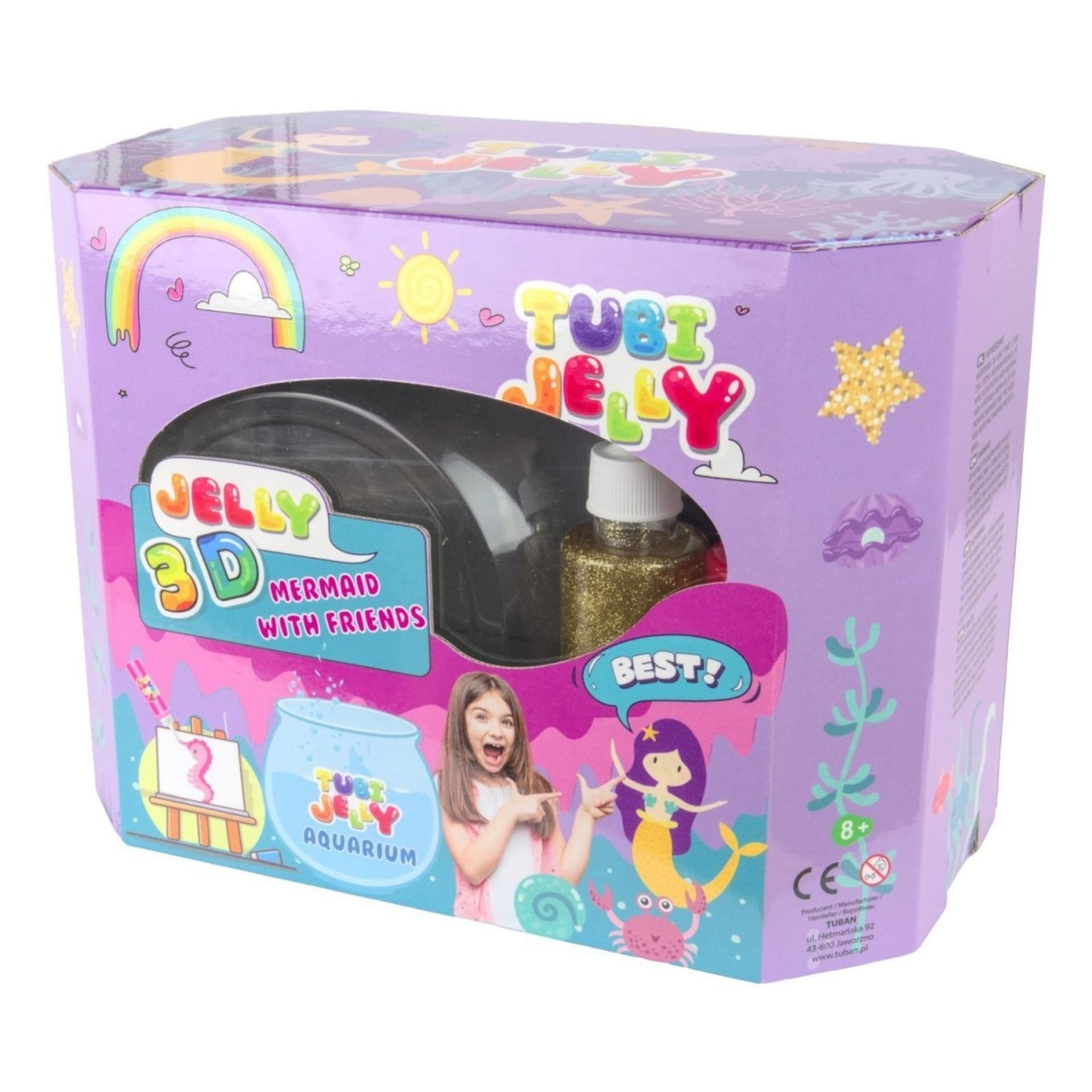 

Zestaw Tubi Jelly 8 kolorów duże akwarium Syrenka