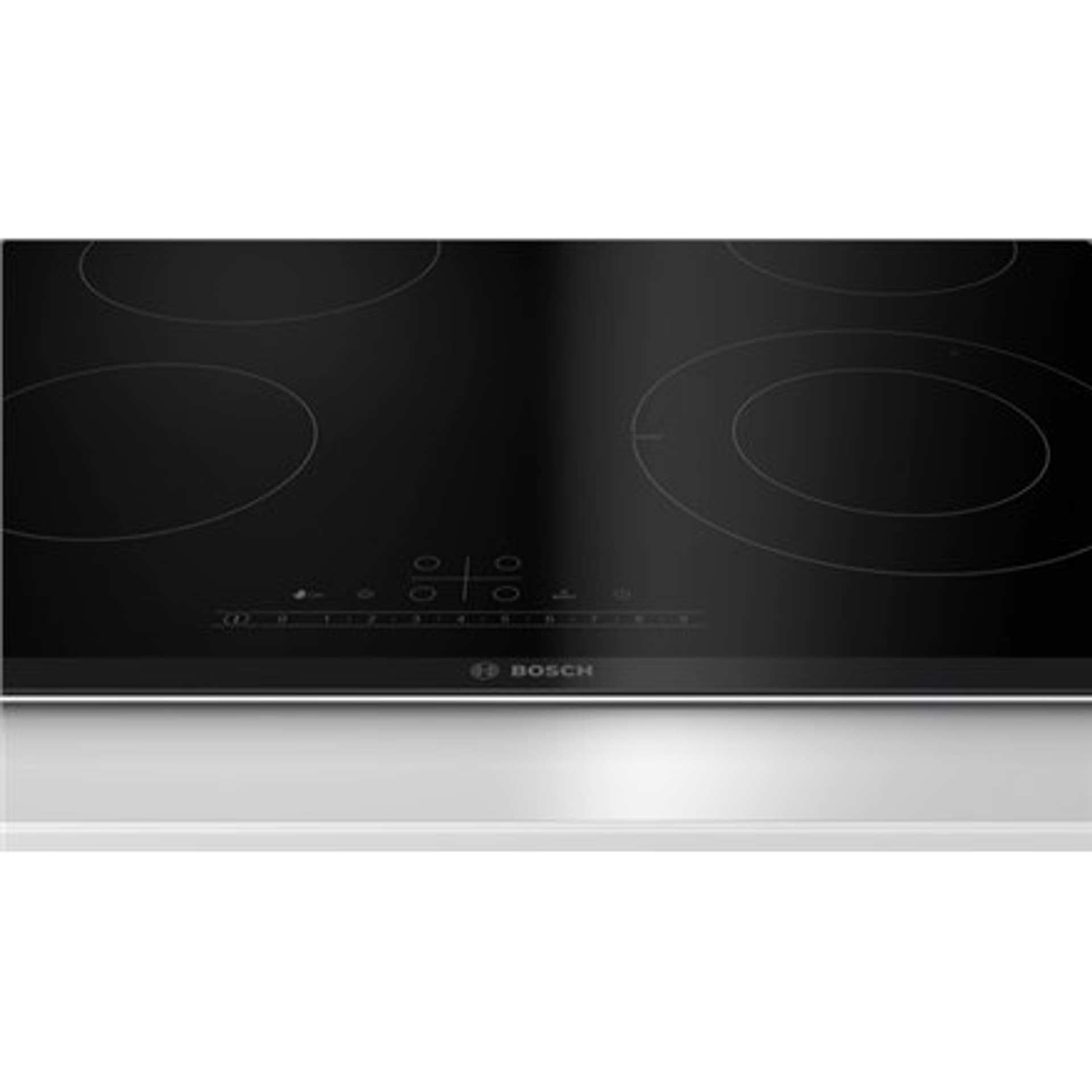 

Płyta grzewcza Bosch PKF675FP2E Series 6 Vitroceramic, liczba palników/stref gotowania 4, DirectSelect, Timer, czarna, Made in G