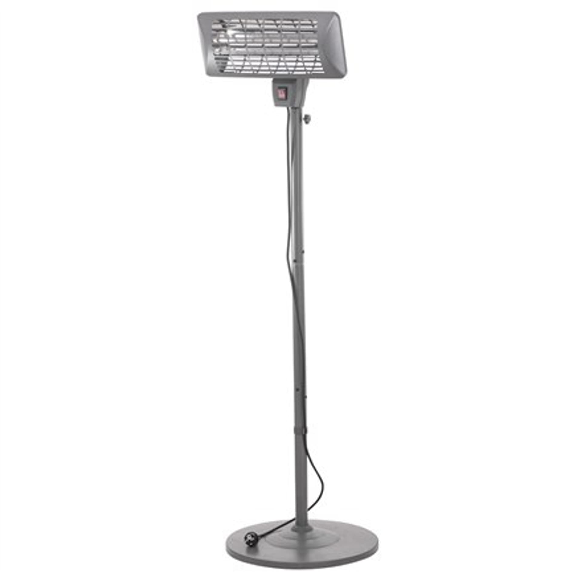 

Camry Standing Heater CR 7737 Patio heater, 2000 W, Number of power levels 2, Suitable for rooms up to 14 m², Grey