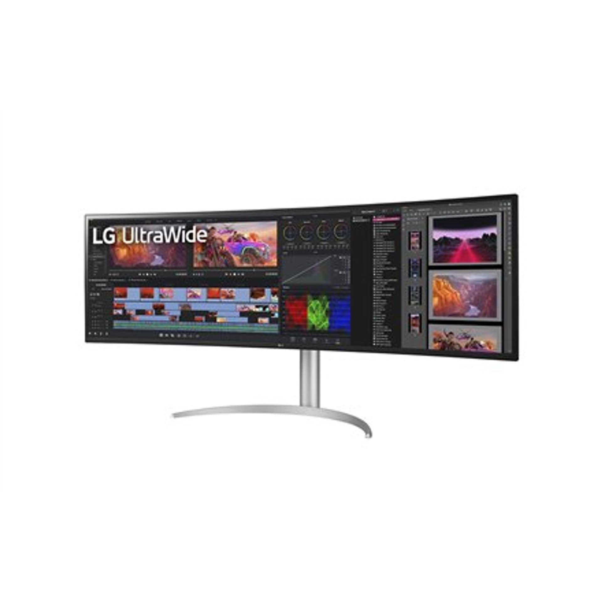

LG 49WQ95C-W 49" UltraWide Curved LED Monitor 5120x1440/400cd/m2/5ms/ HDMI USB Typ C Display Port