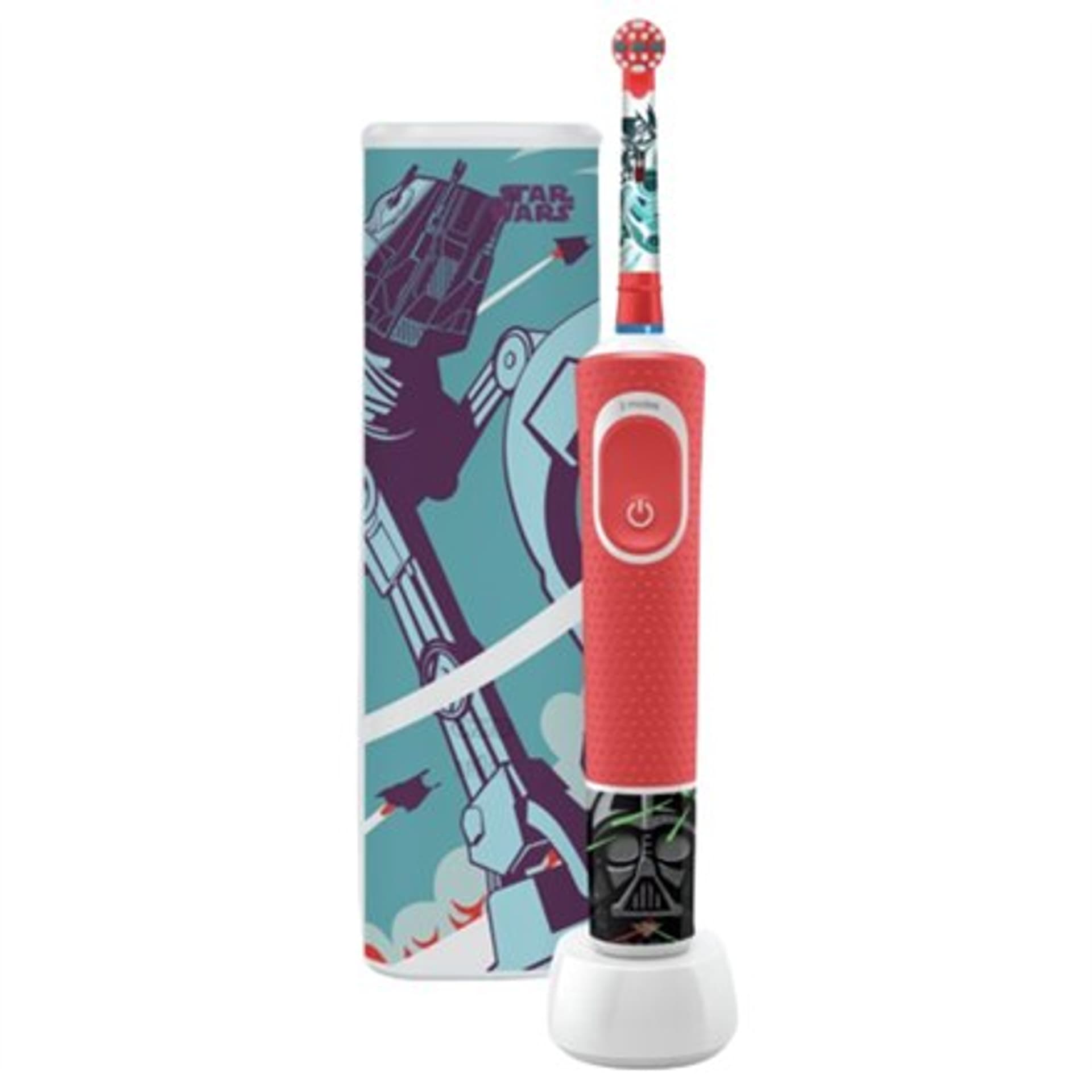 

Oral-B Szczoteczka elektryczna do zębów D100 Star Wars Rechargeable, Dla dzieci, Ilość trybów mycia zębów 2, Czerwony.