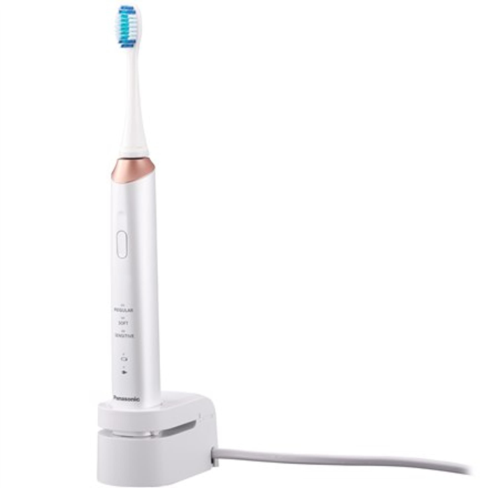

Panasonic Sonic Electric Toothbrush EW-DC12-W503 Rechargeable, Dla dorosłych, Liczba główek szczoteczki w zestawie 1, Liczba try