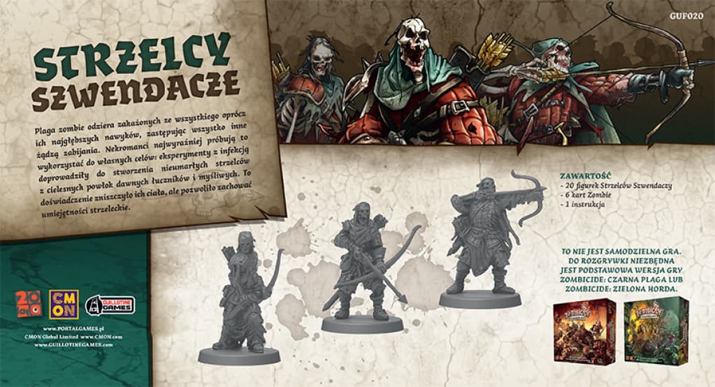 

GRA PLANSZOWA ZOMBICIDE - STRZELCY SZWENDACZE - podstawa PORTAL