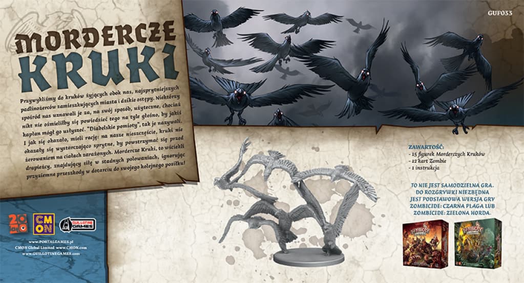 

GRA PLANSZOWA ZOMBICIDE - MORDERCZE KRUKI - podstawa PORTAL
