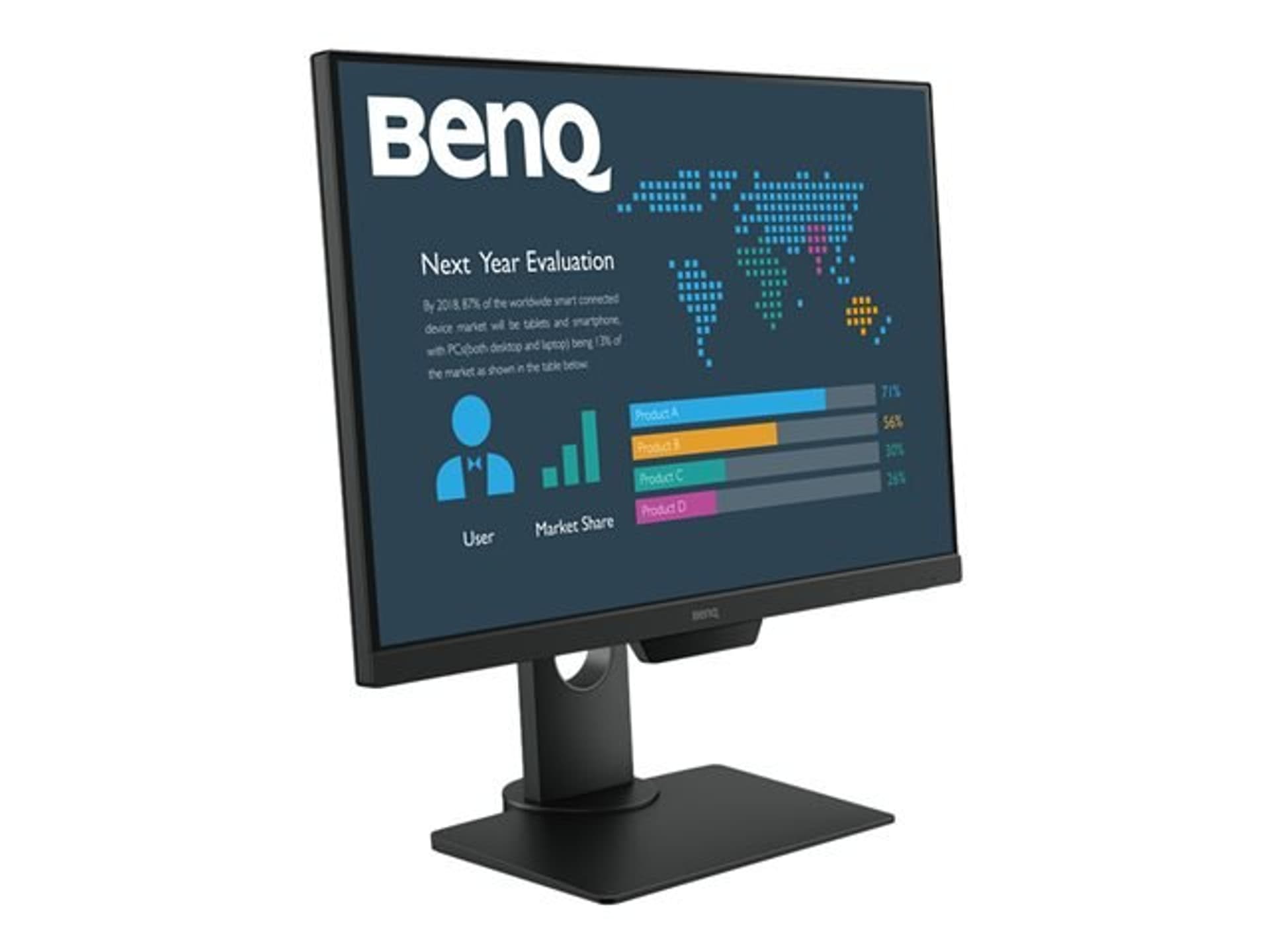 

Benq Monitor for Business with Eye Care Technology BL2581T 25 ", IPS, WUXGA, 1920 x 1200, 16:10, 5 ms, 300 cd/m², Black