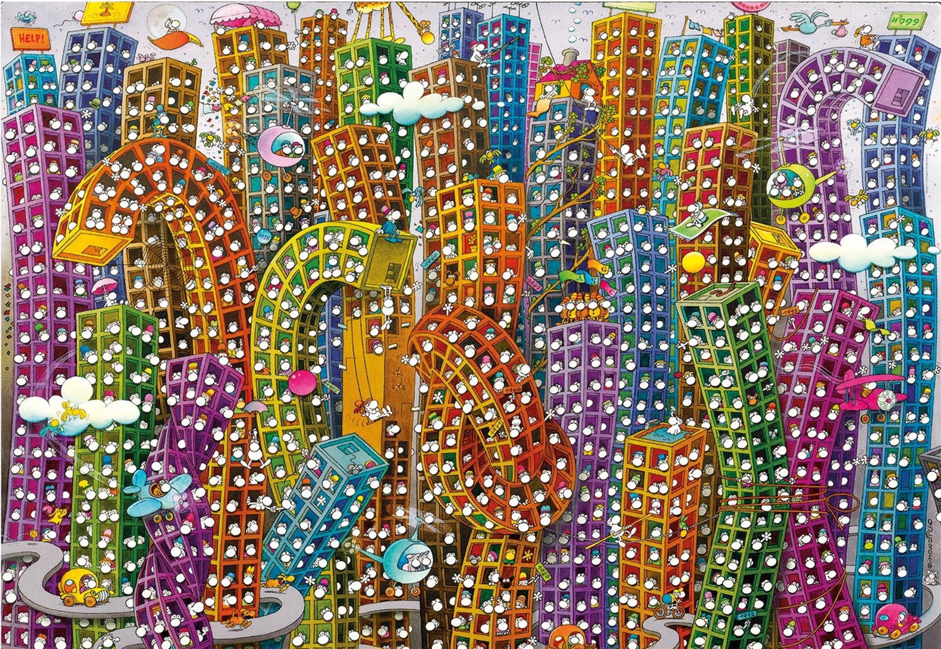 

Puzzle 2000 elementów Mordillo The Jungle