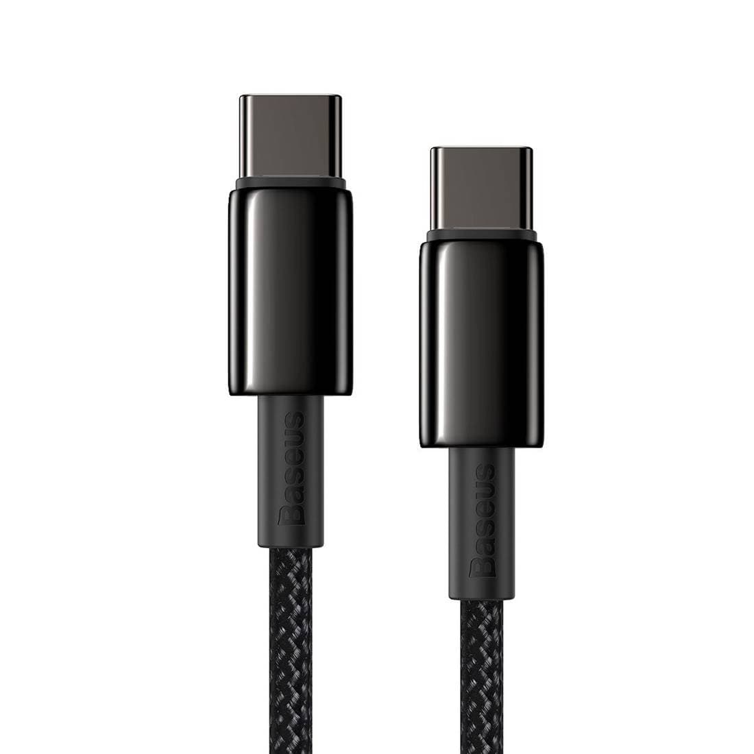 

Kabel USB-C do USB-C Baseus Tungsten Gold, 100W, 2m (czarny)