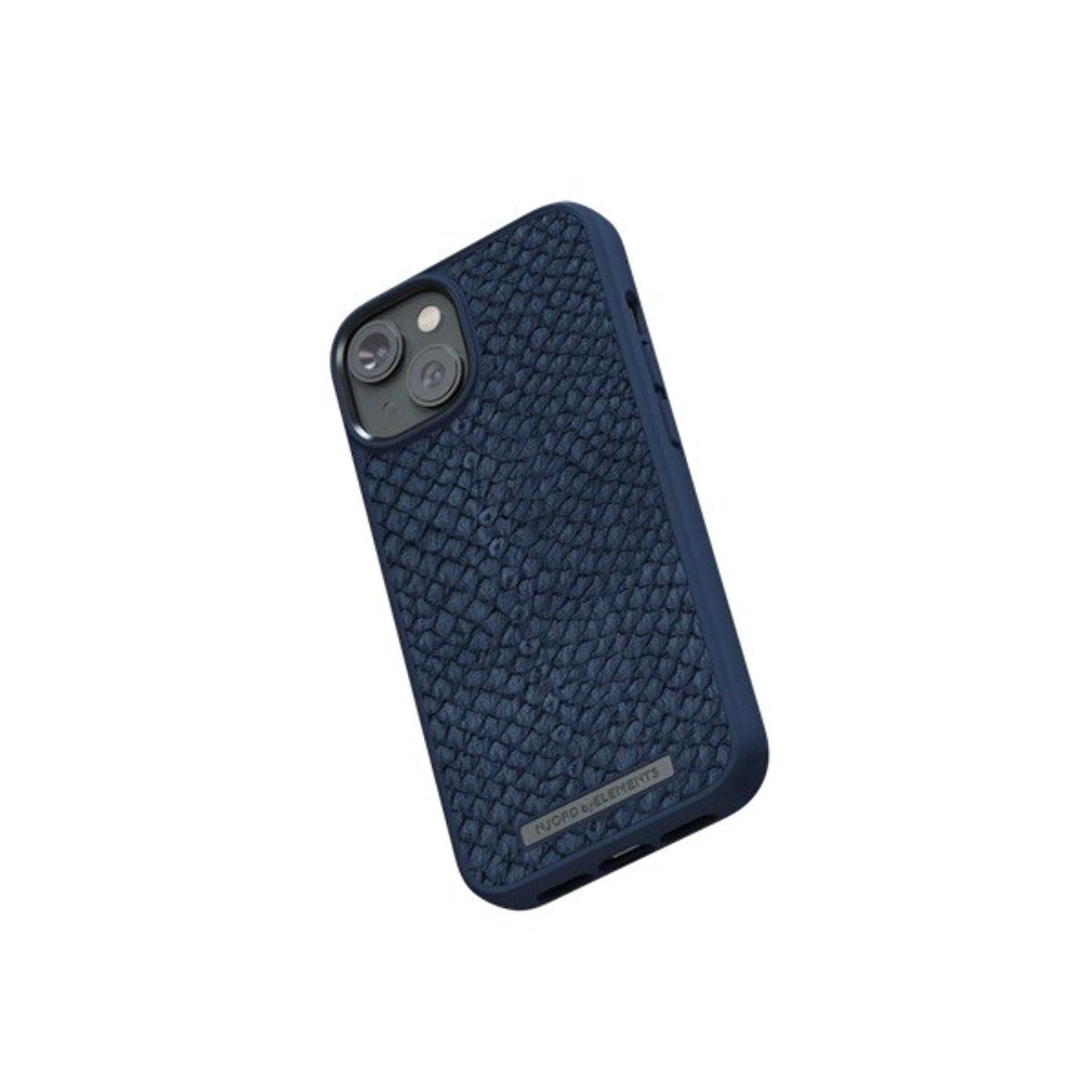 

Etui ze skóry łososia do iPhone 14 niebieski