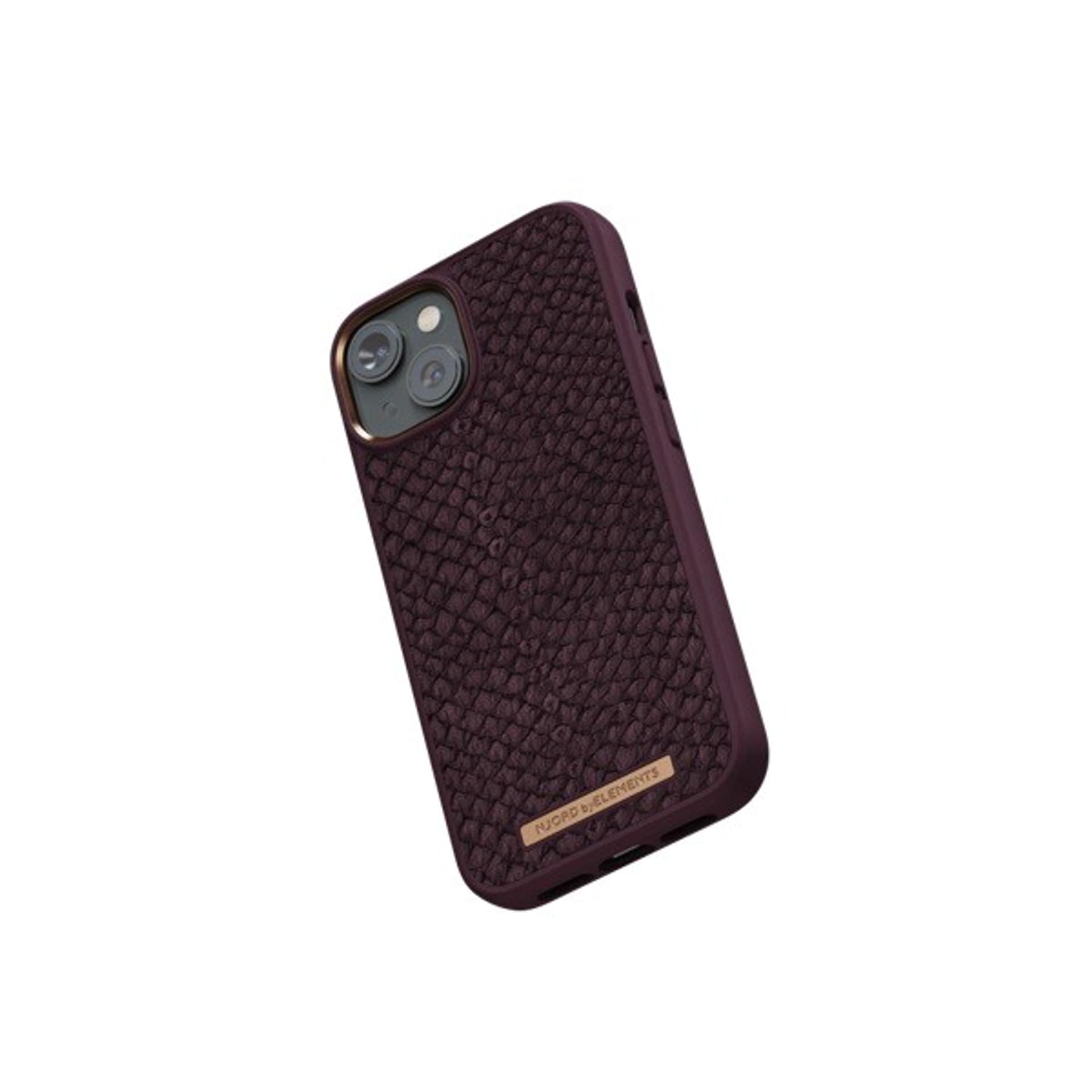 

Etui ze skóry łososia do iPhone 14 rdzawy