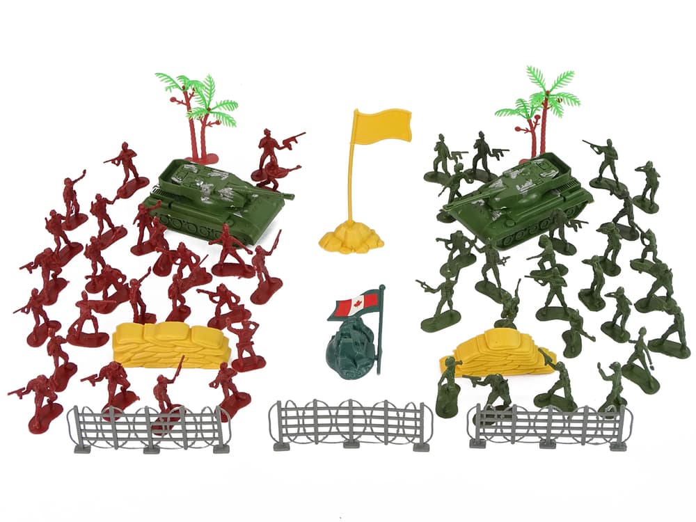 

Duży Zestaw Militarny Wojskowy Żołnierze Czołgi