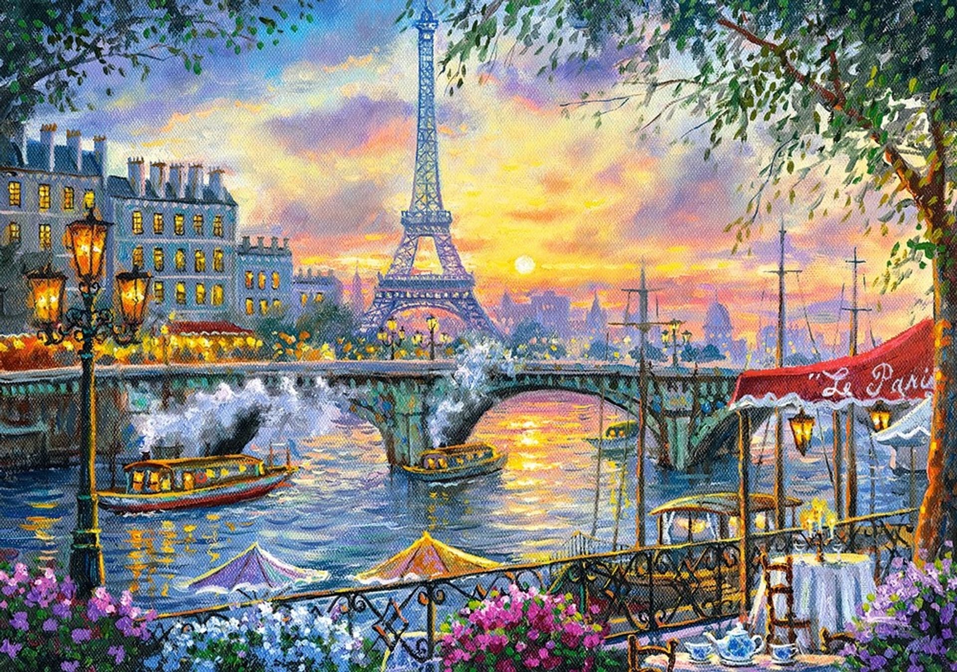 

Puzzle 500 elementów - Czas na herbatę w Paryżu