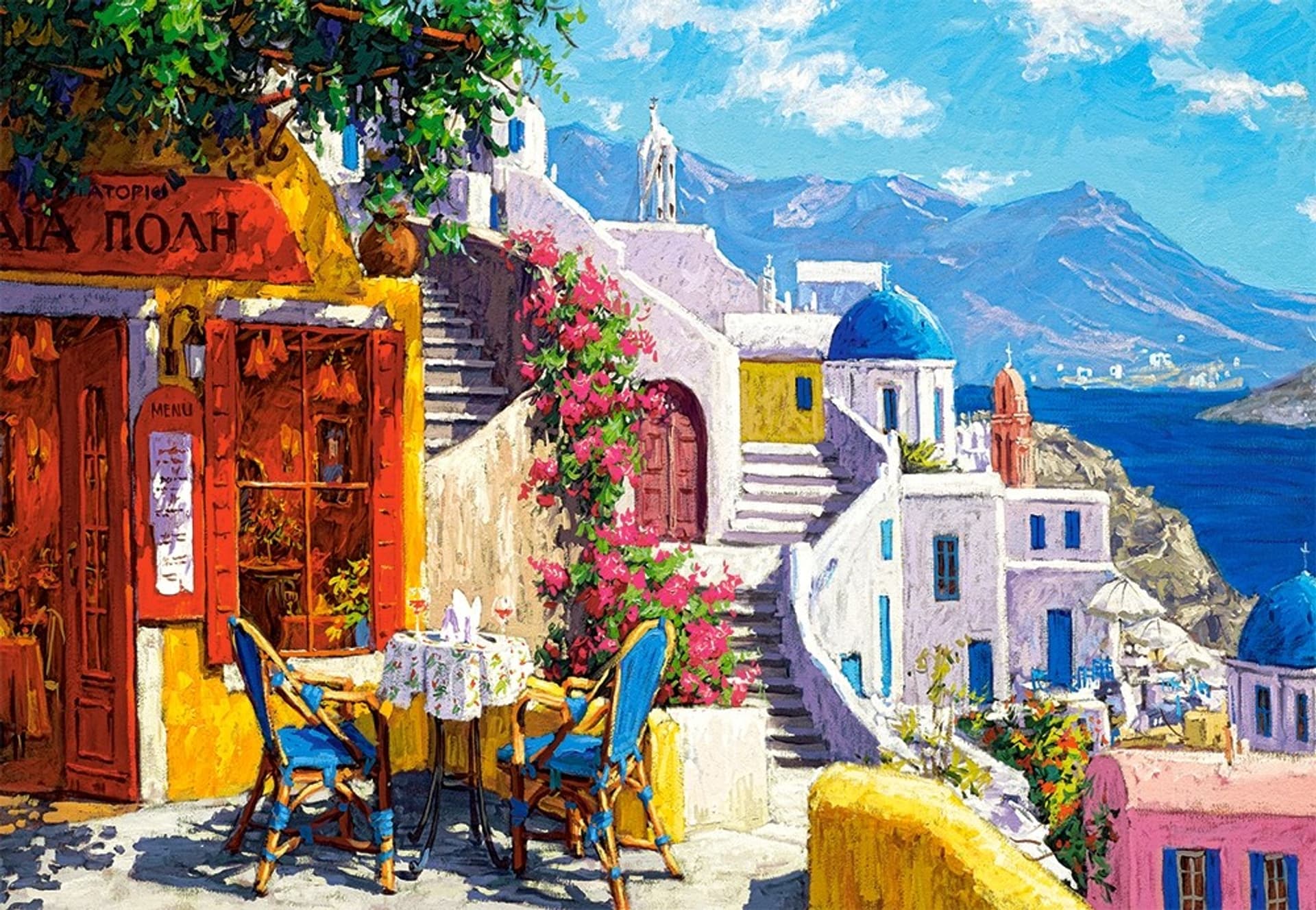 

Puzzle 1000 elementów - Popołudnie nad Morzem Egejskim