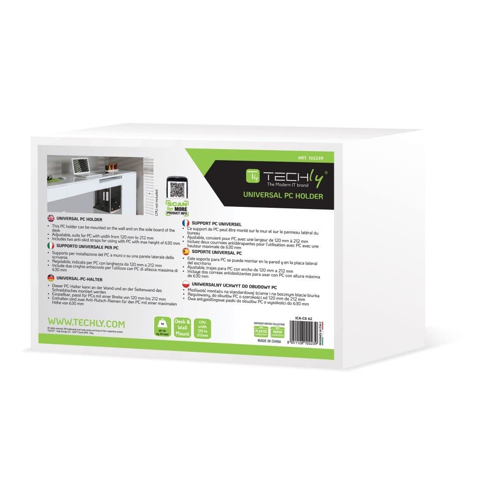 

TECHLY UCHWYT NA KOMPUTER PC ŚCIENNY BOCZNY 20KG U