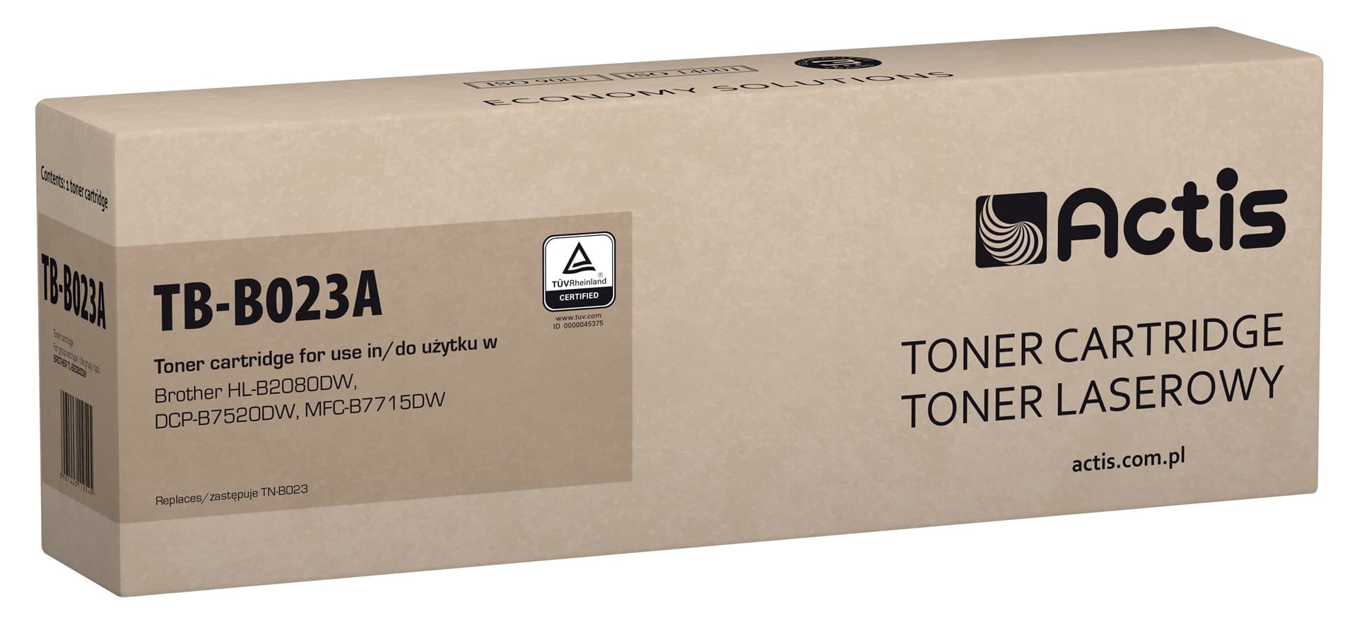 

Toner ACTIS TB-B023A (zamiennik Brother TN-B023; Standard; 2000 stron; czarny)