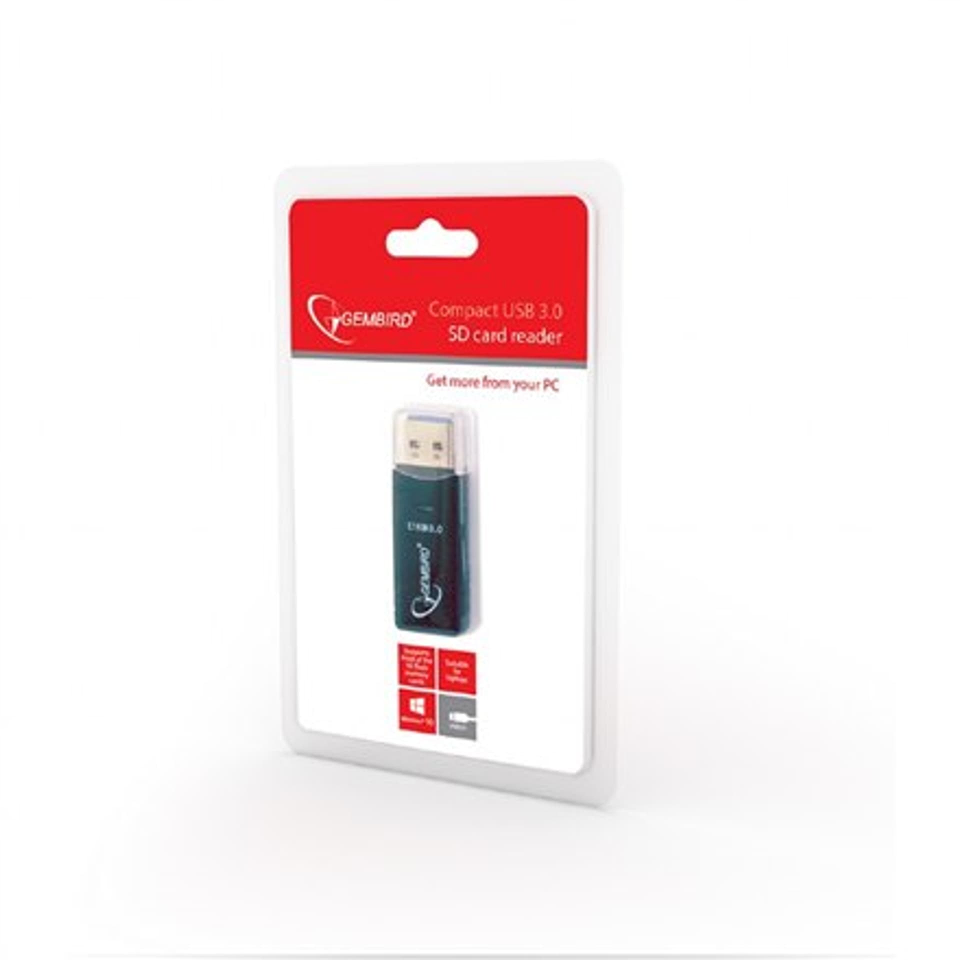 

Gembird Compact USB 3.0 SD card reader, Blister