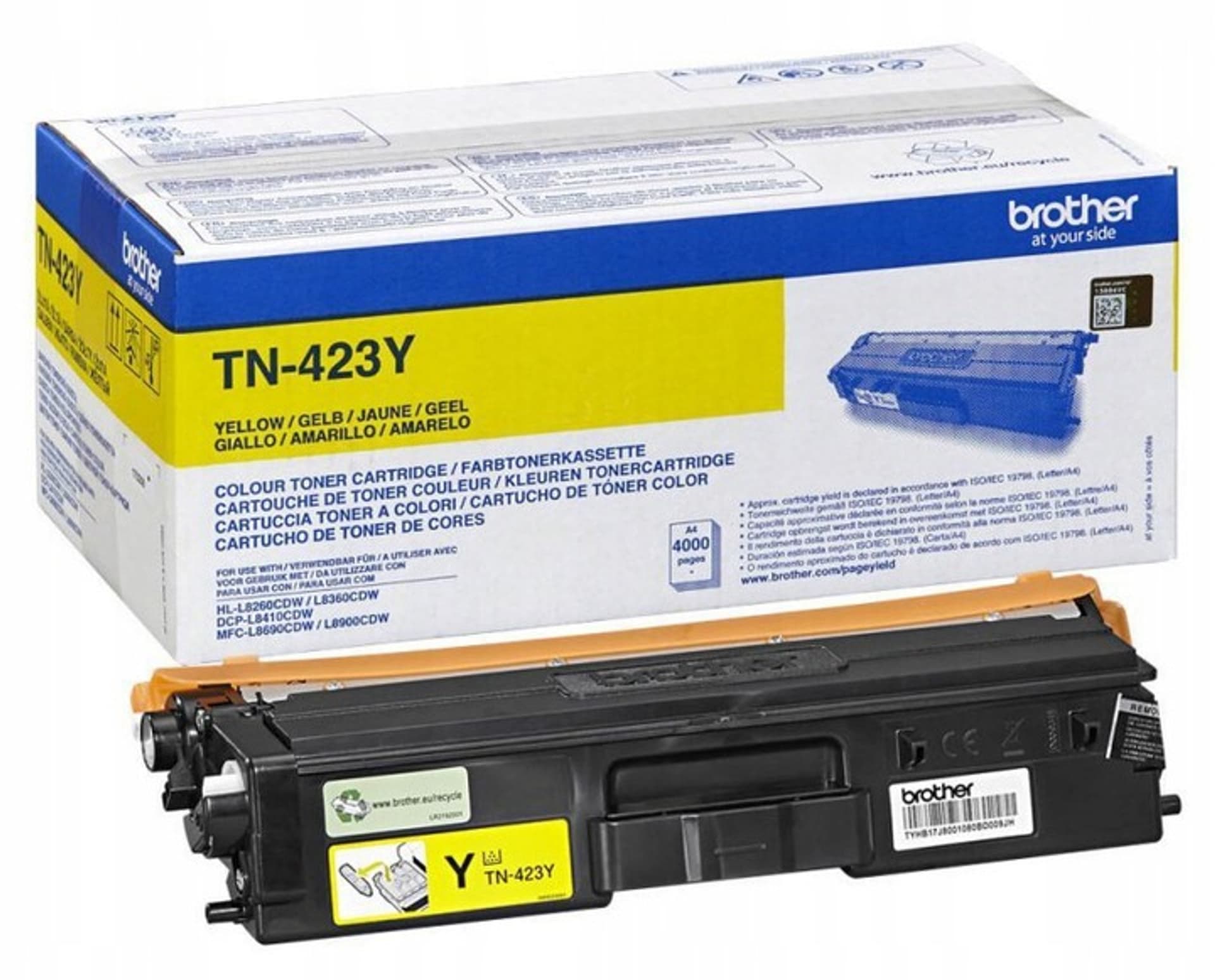 

Toner BROTHER (TN-423Y) żółty 4000str, Tn-423y) żółty 4000st