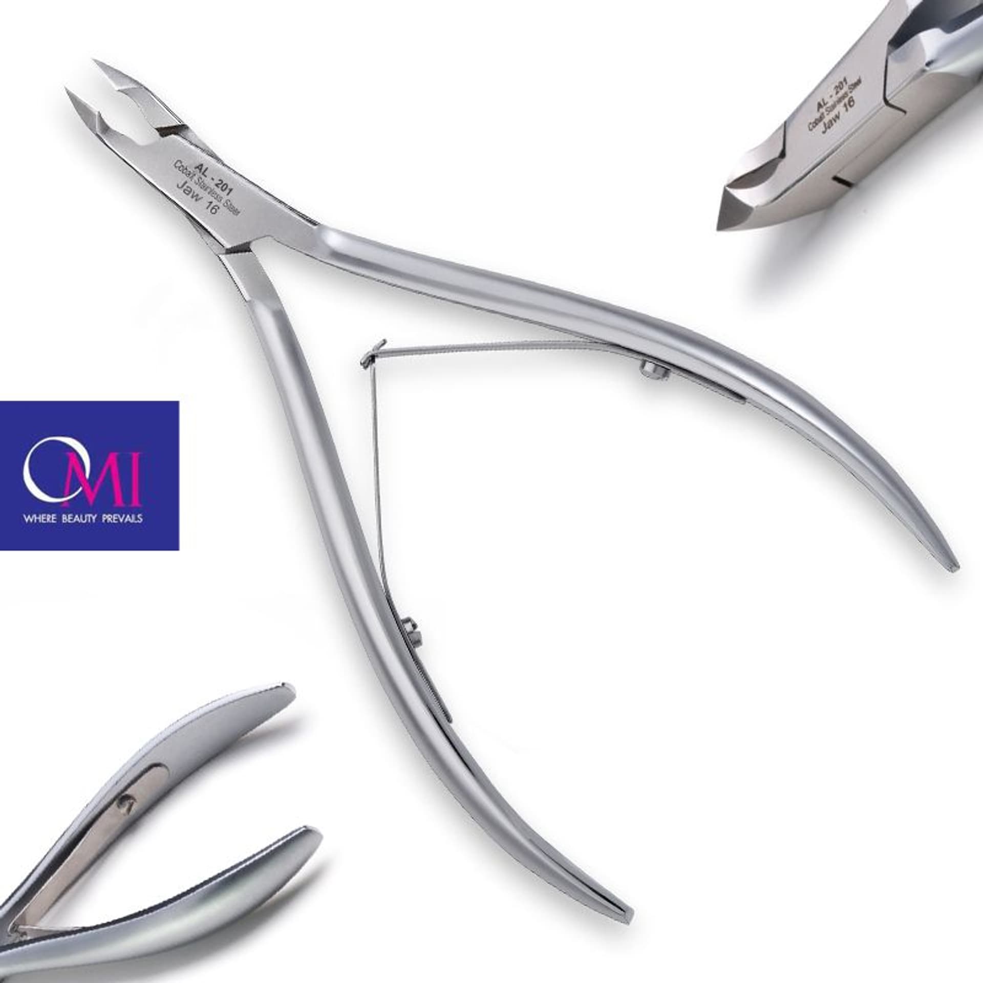 

Omi pro-line cążki AL-201 acrylic nail nippers jaw16 /6 mm lap joint