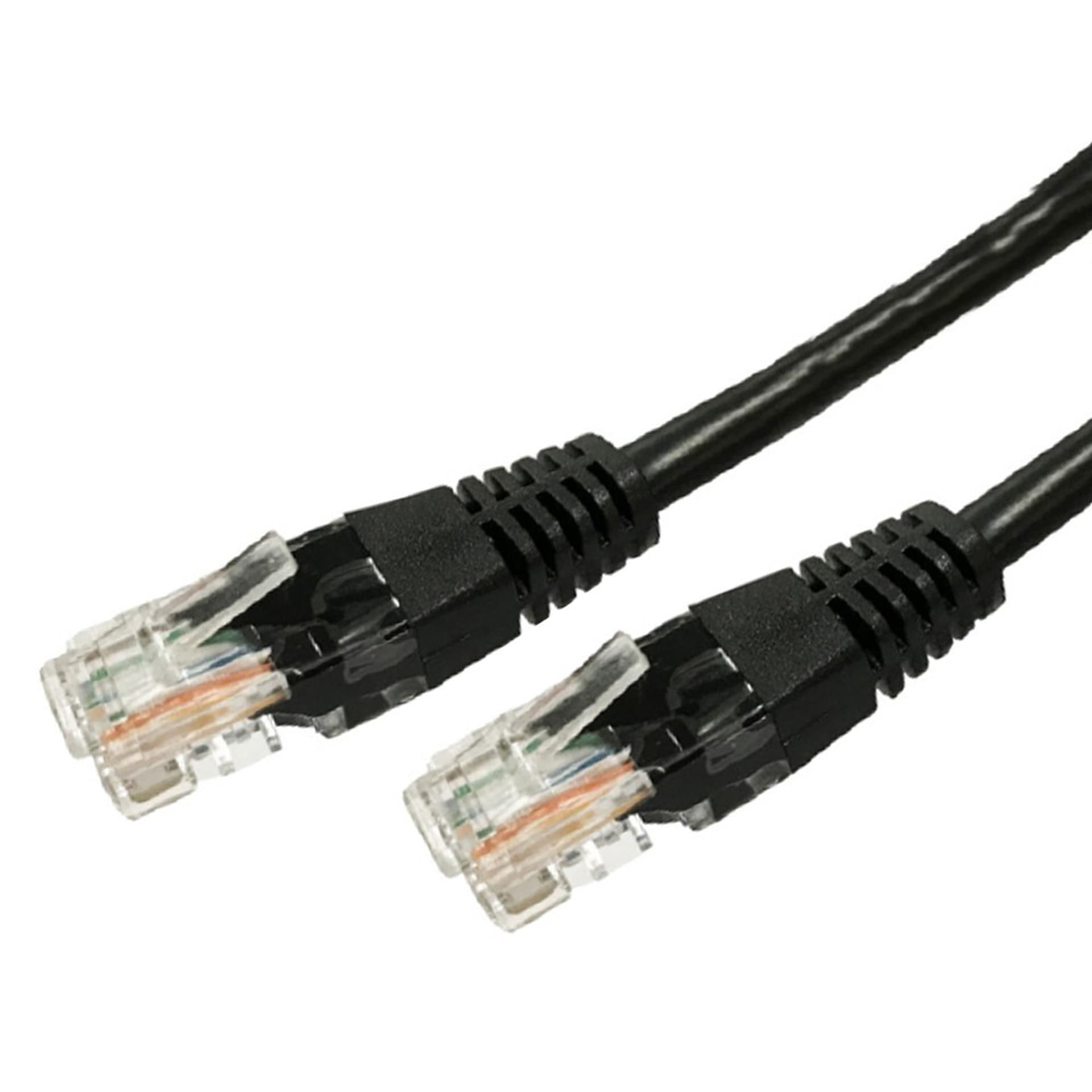 

Kabel Patchcord miedziany kat. 5e RJ45 UTP 1,5m czarny