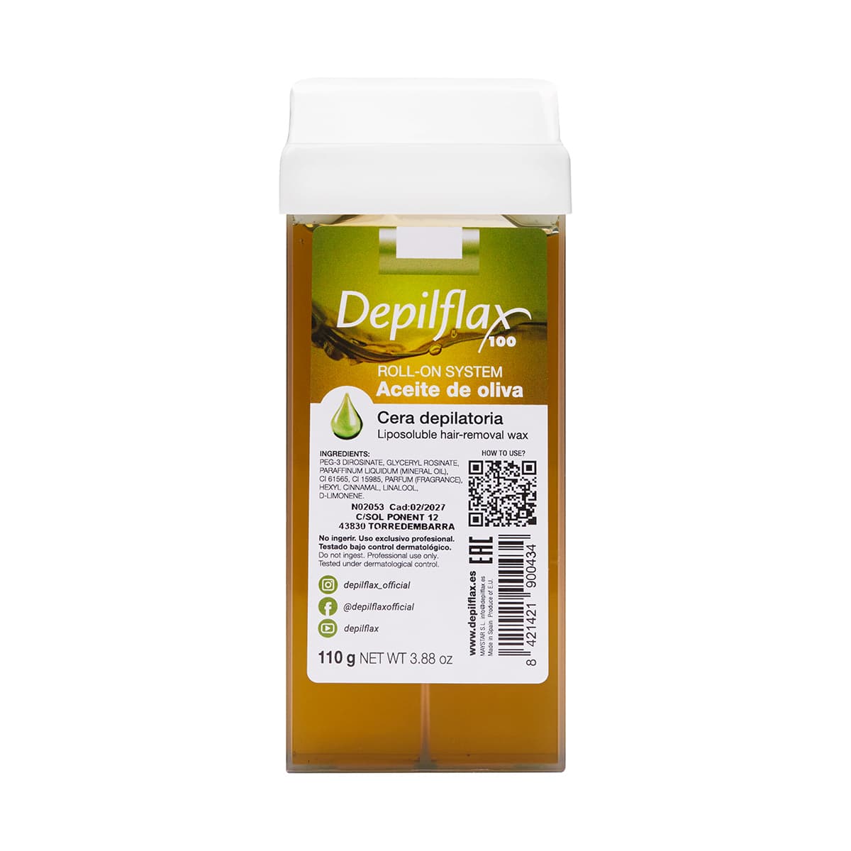 

Depilflax 100 wosk do depilacji rolka oliwkowy 110 g