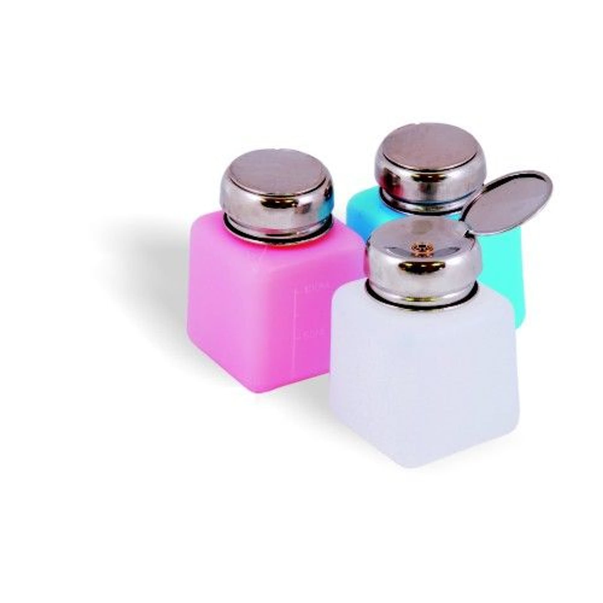 

Butelka z pompką chrom 120 ml mix kolor