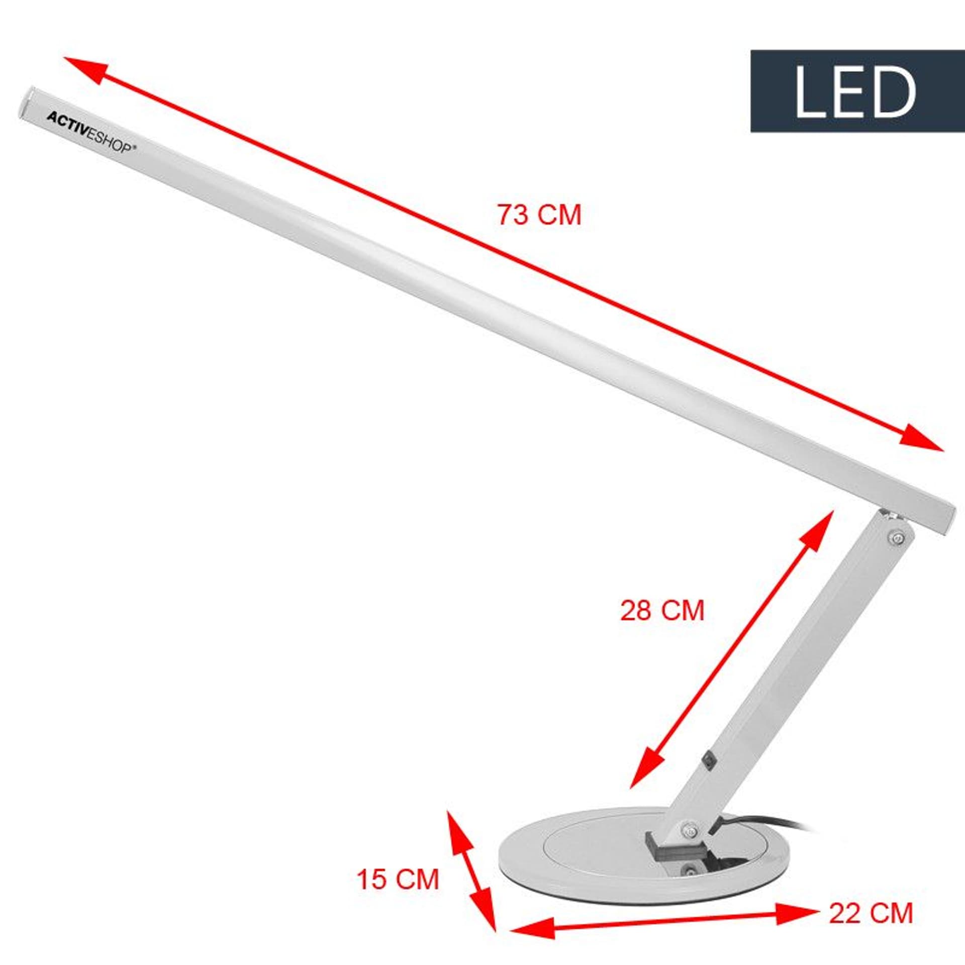 

Lampa na biurko Slim led aluminium