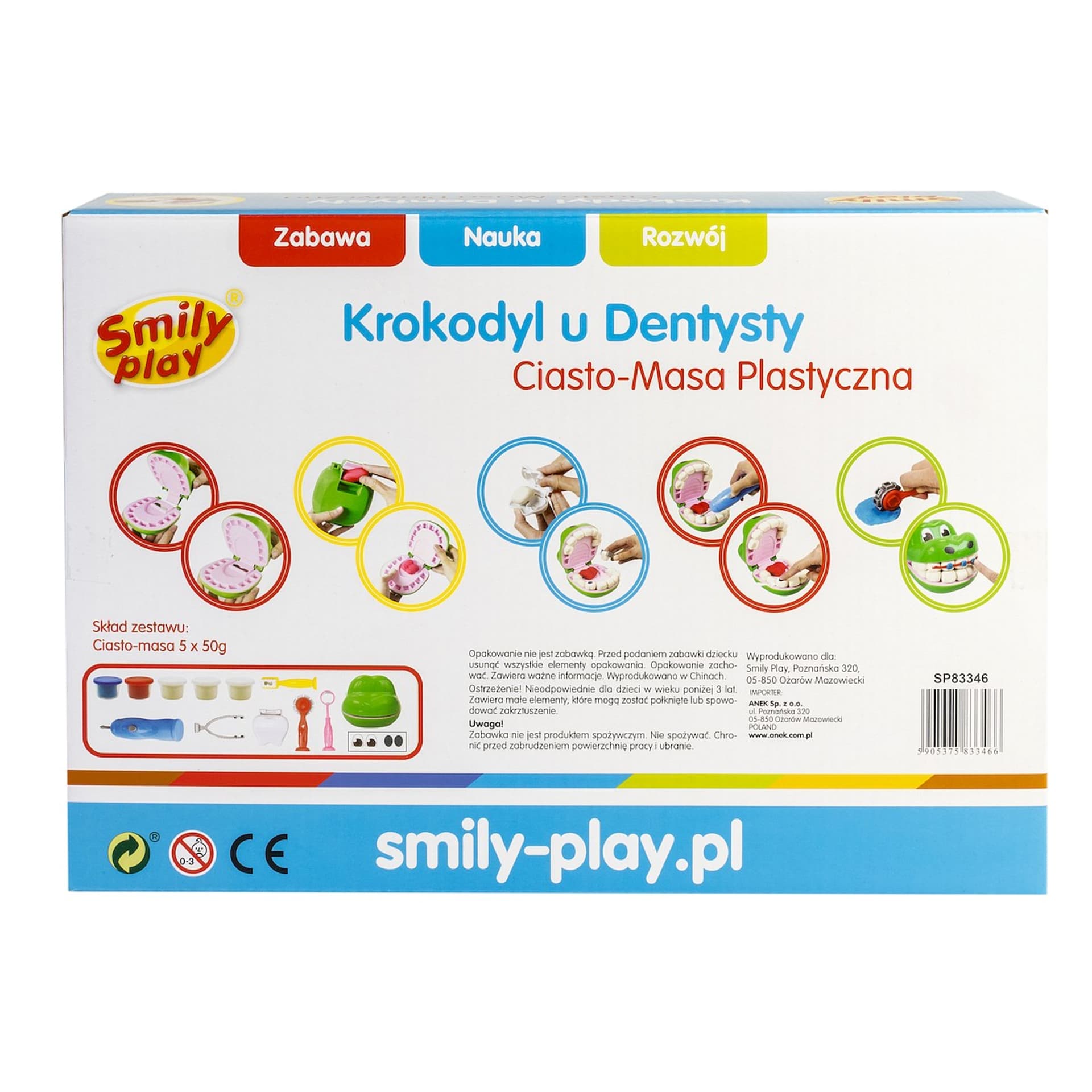 

Ciasto-Masa Plastyczna Krokodyl u dentysty