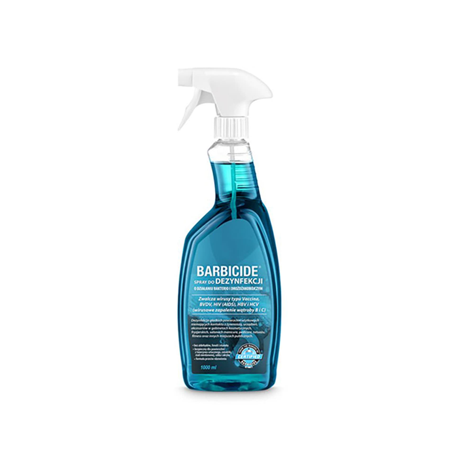 

Barbicide spray do dezynfekcji wszystkich powierzchni 1000 ml bez zapachu