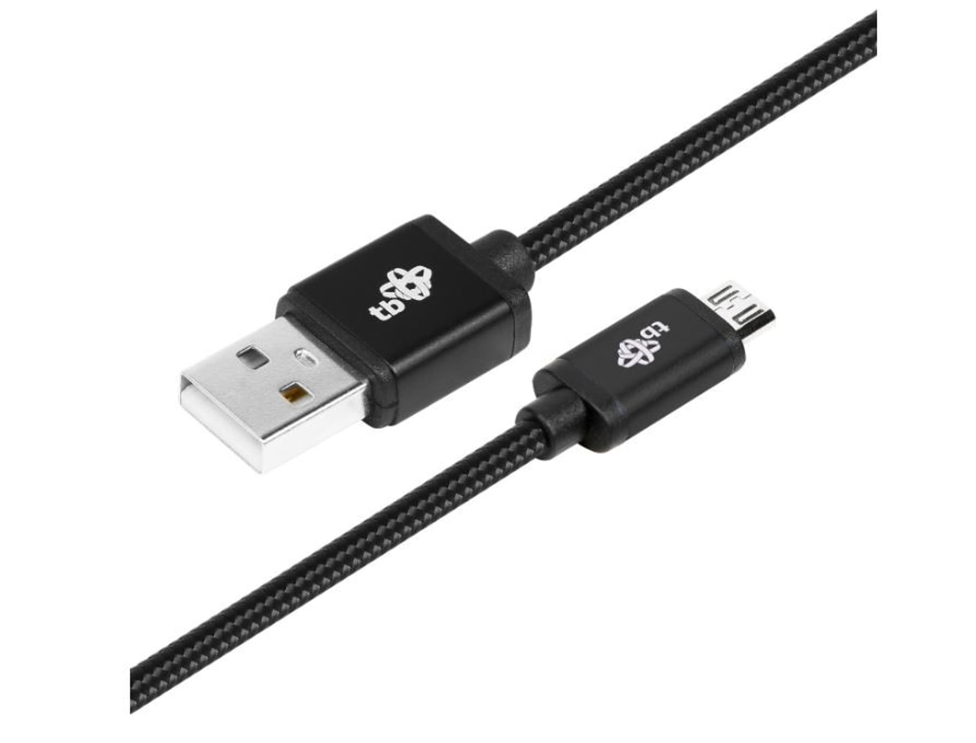 

Kabel USB-Micro USB 2 m. czarny sznurek
