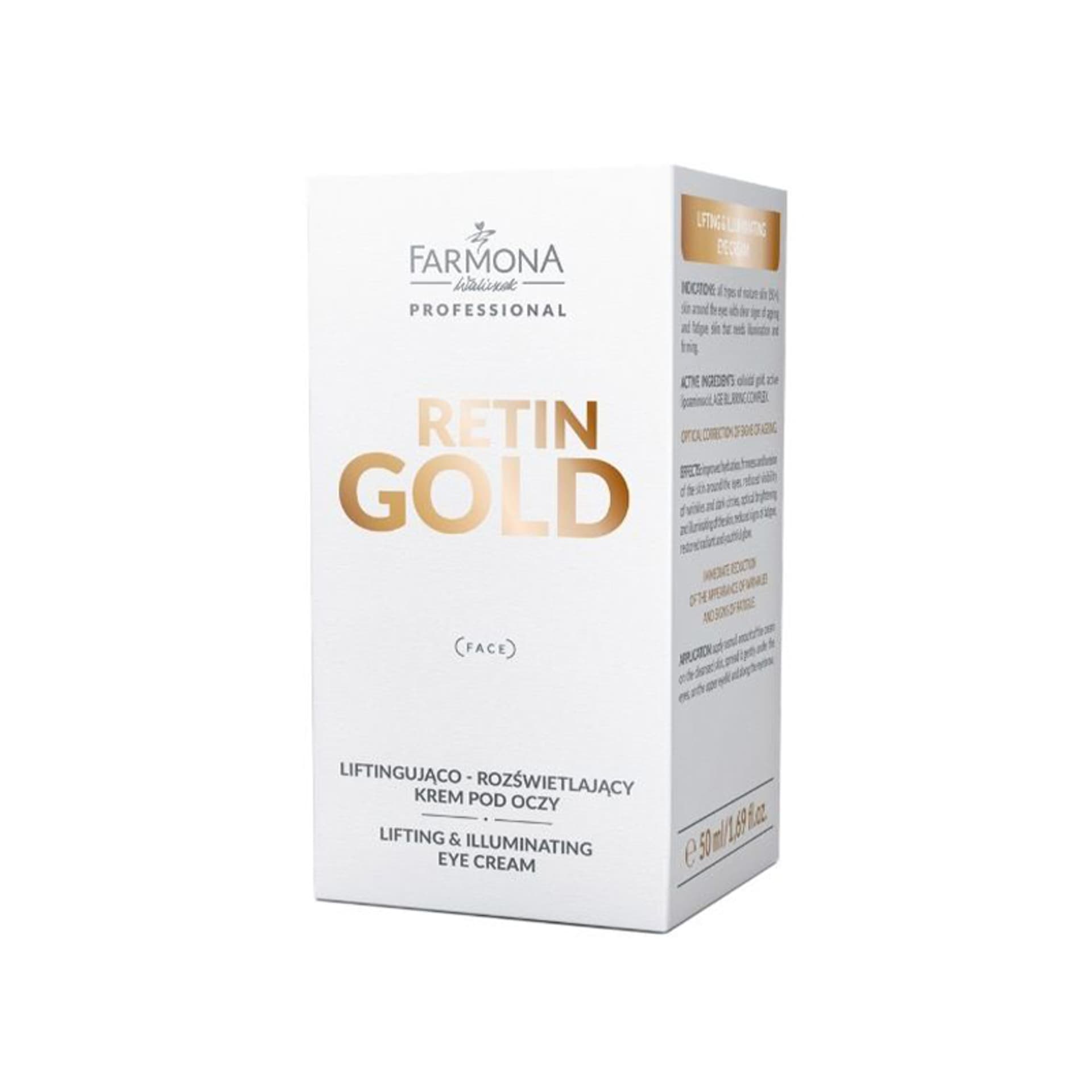 

Farmona retin gold liftingujaco-rozświetlający krem pod oczy 50 ml