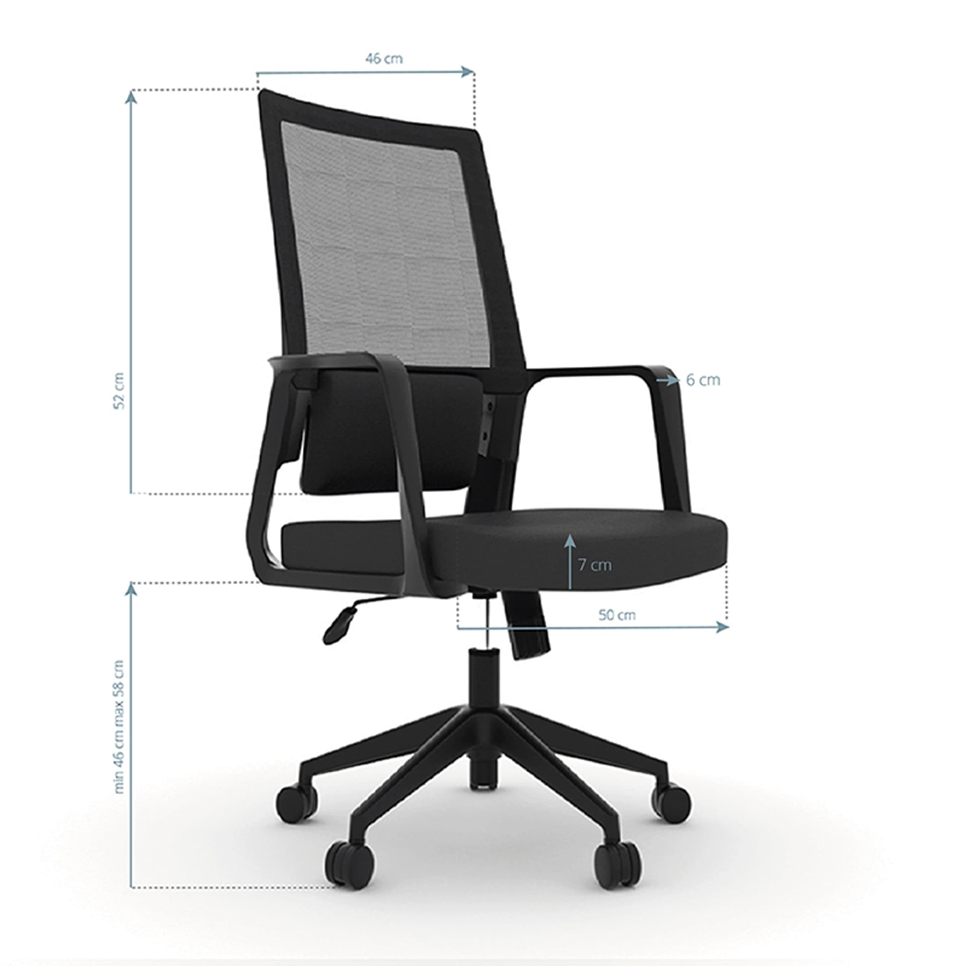 

Fotel biurowy Comfort 10 czarny