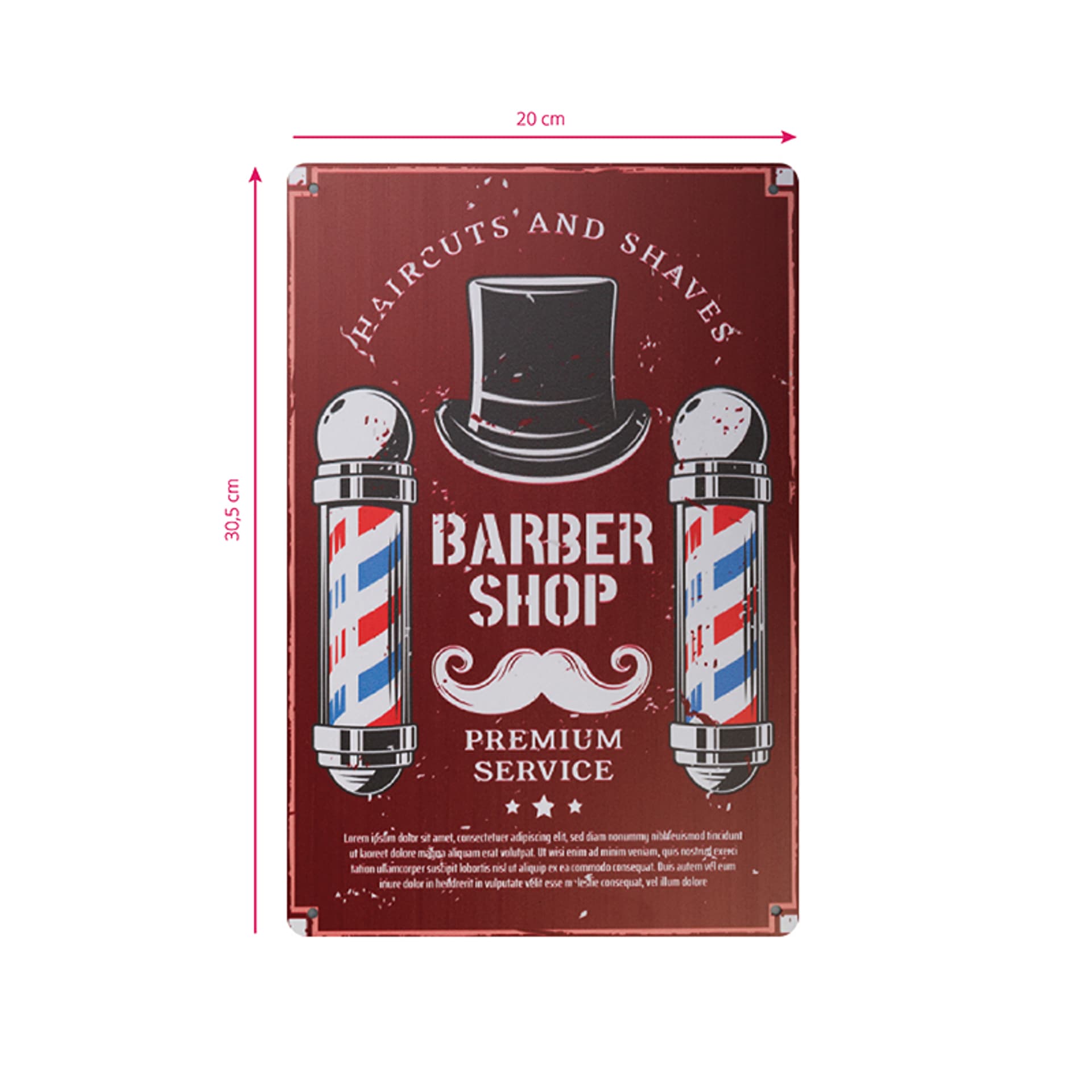 

Tablica ozdobna barber B030