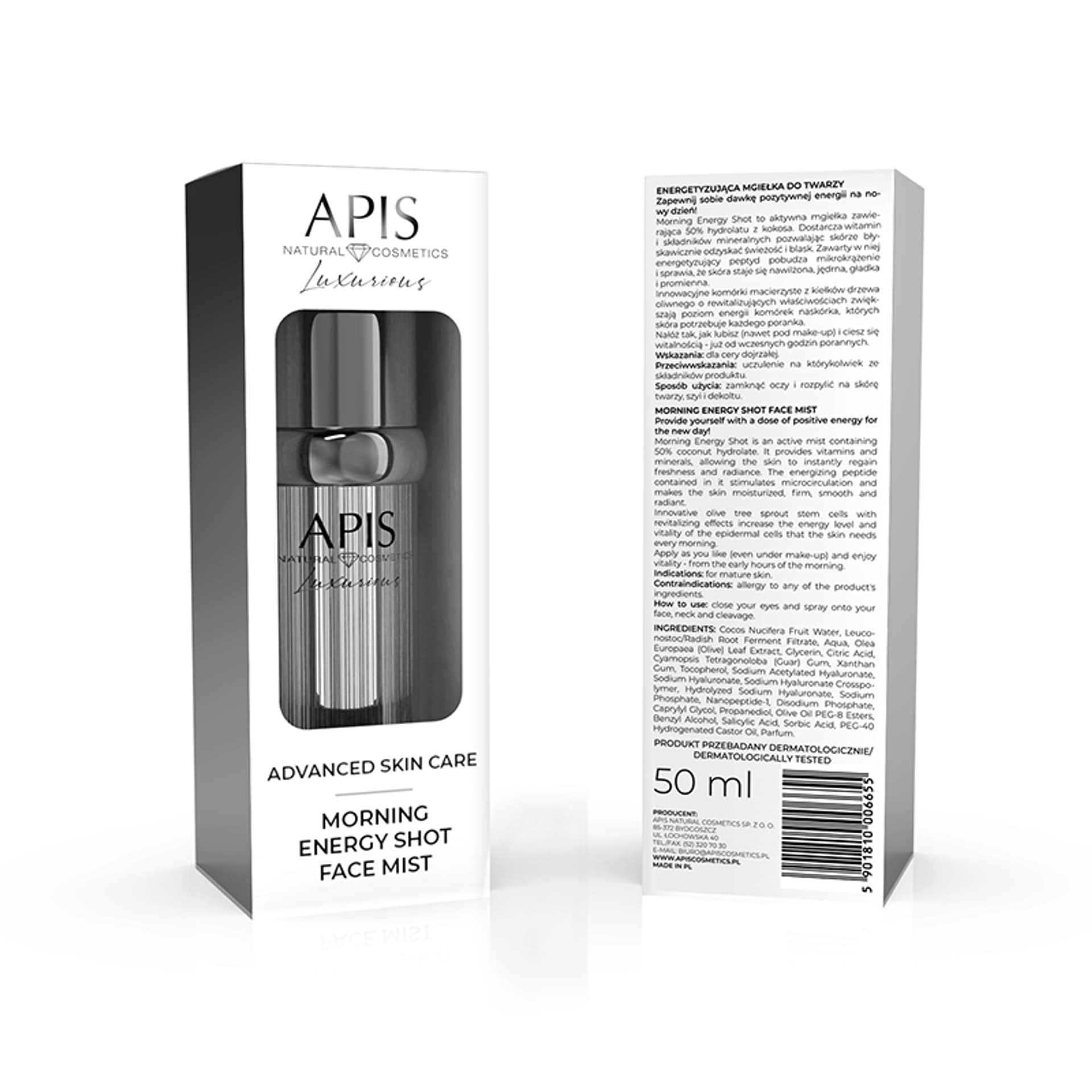 

Apis advanced skin care energetyzująca mgiełka do twarzy 50 ml