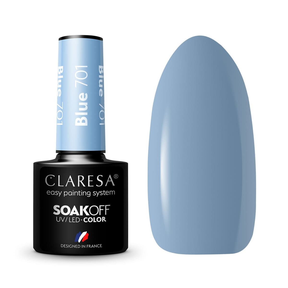 

CLARESA Lakier hybrydowy BLUE 701 -5g