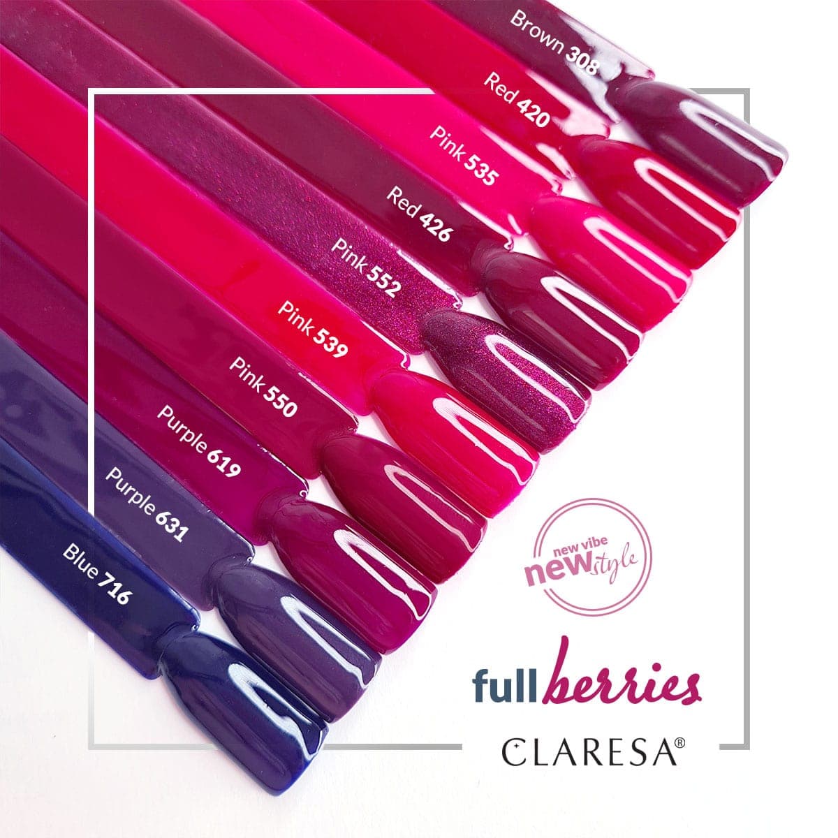 

CLARESA Lakier hybrydowy PURPLE 619 -5g