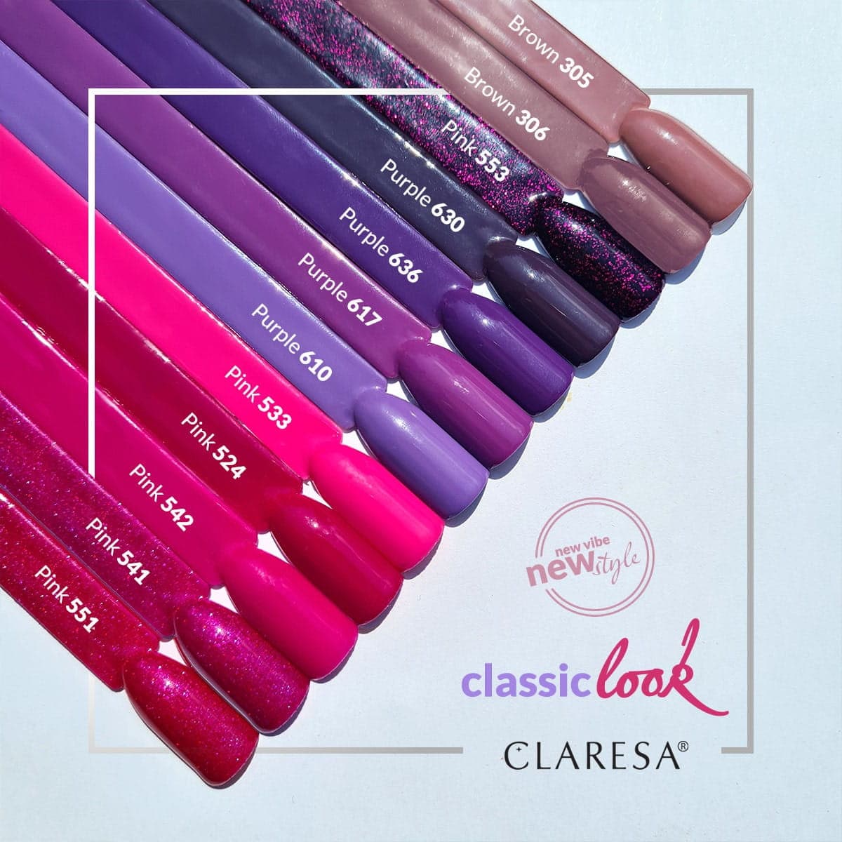 

CLARESA Lakier hybrydowy BROWN 305 -5g