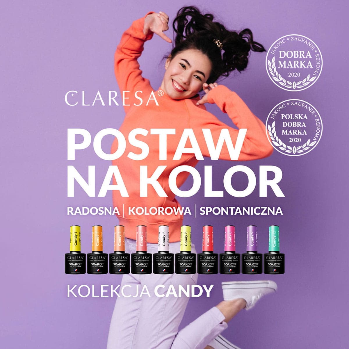

CLARESA Lakier hybrydowy CANDY 10 -5g