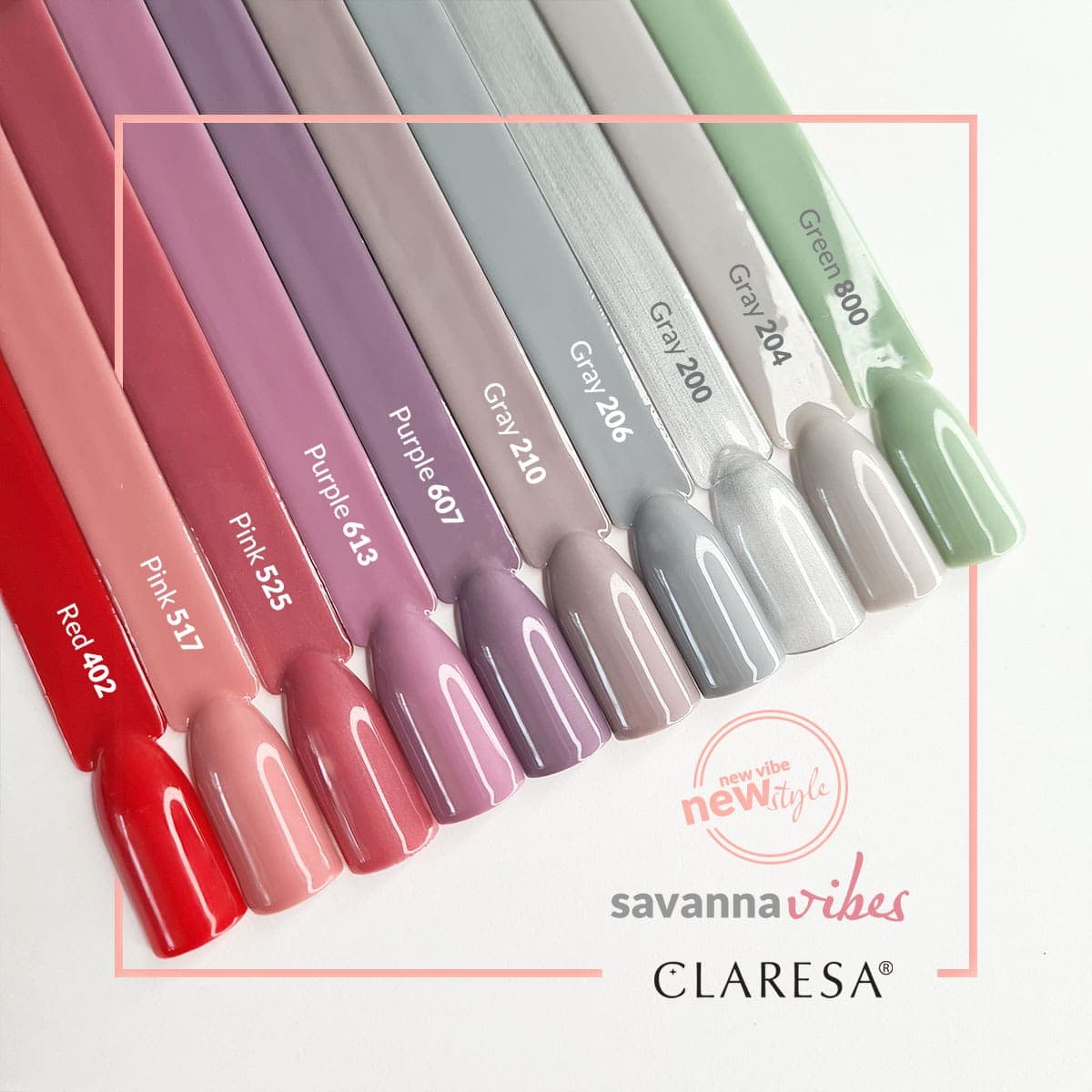 

CLARESA Lakier hybrydowy RED 402 -5g