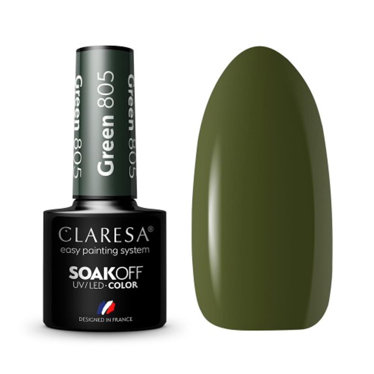 

CLARESA Lakier hybrydowy GREEN 805 -5g