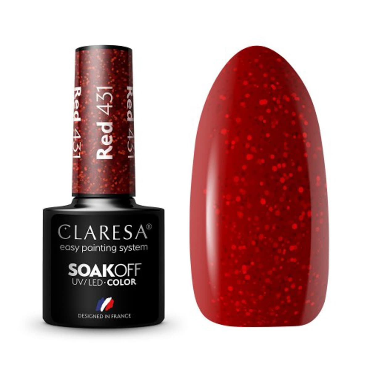 

CLARESA Lakier hybrydowy RED 431 -5g