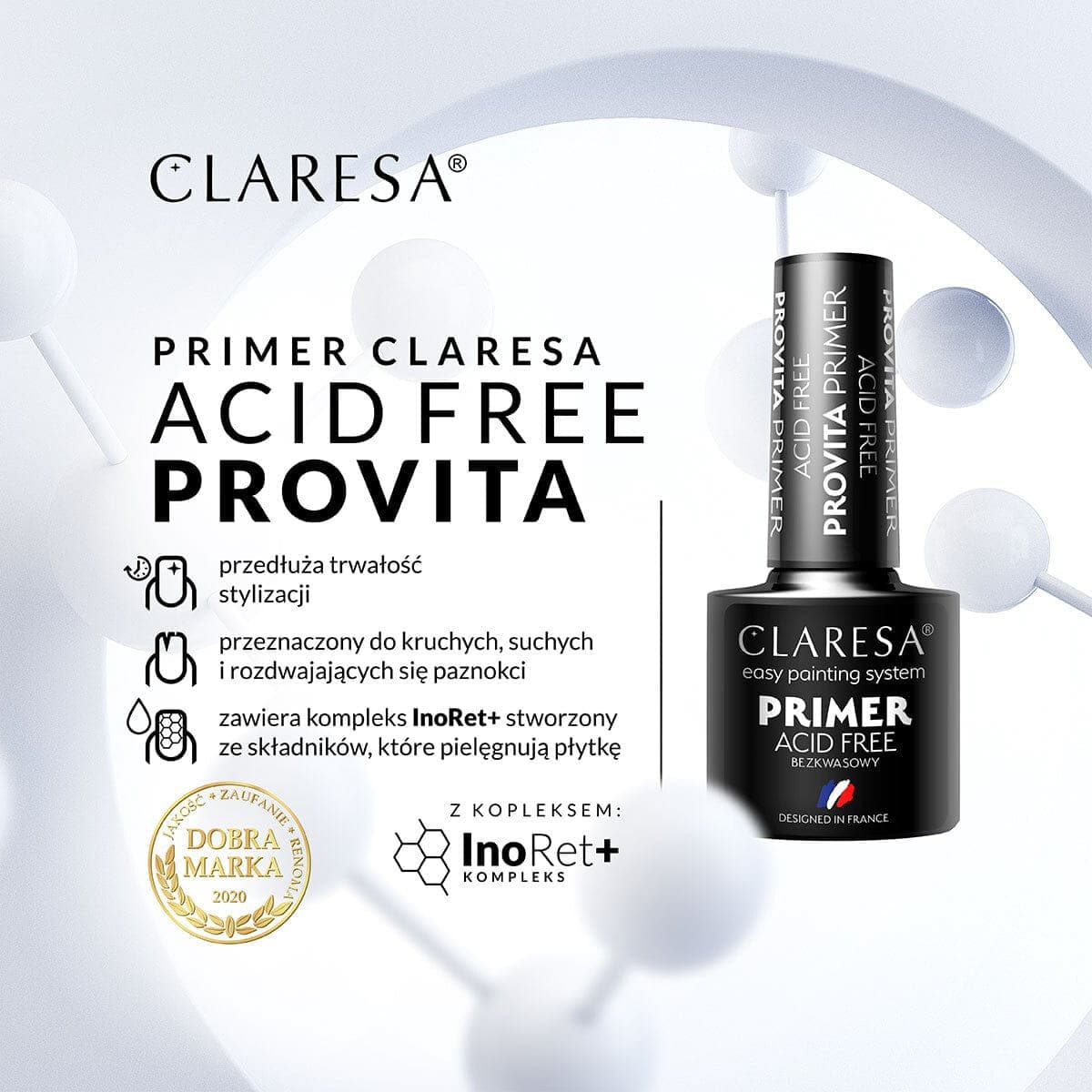 

CLARESA Primer Bezkwasowy Acid Free Provita 5 g