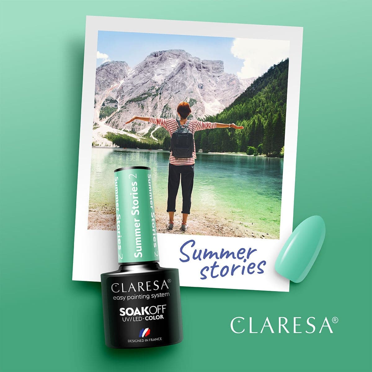 

CLARESA lakier hybrydowy SUMMER STORIES 2 -5g