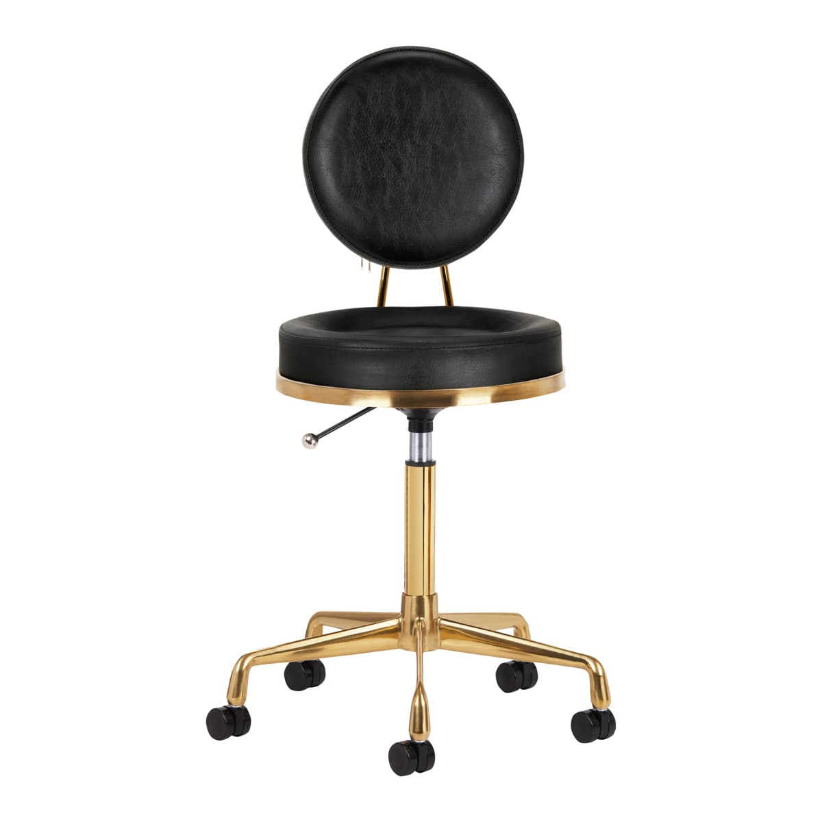 

Taboret kosmetyczny H5 złoty czarny