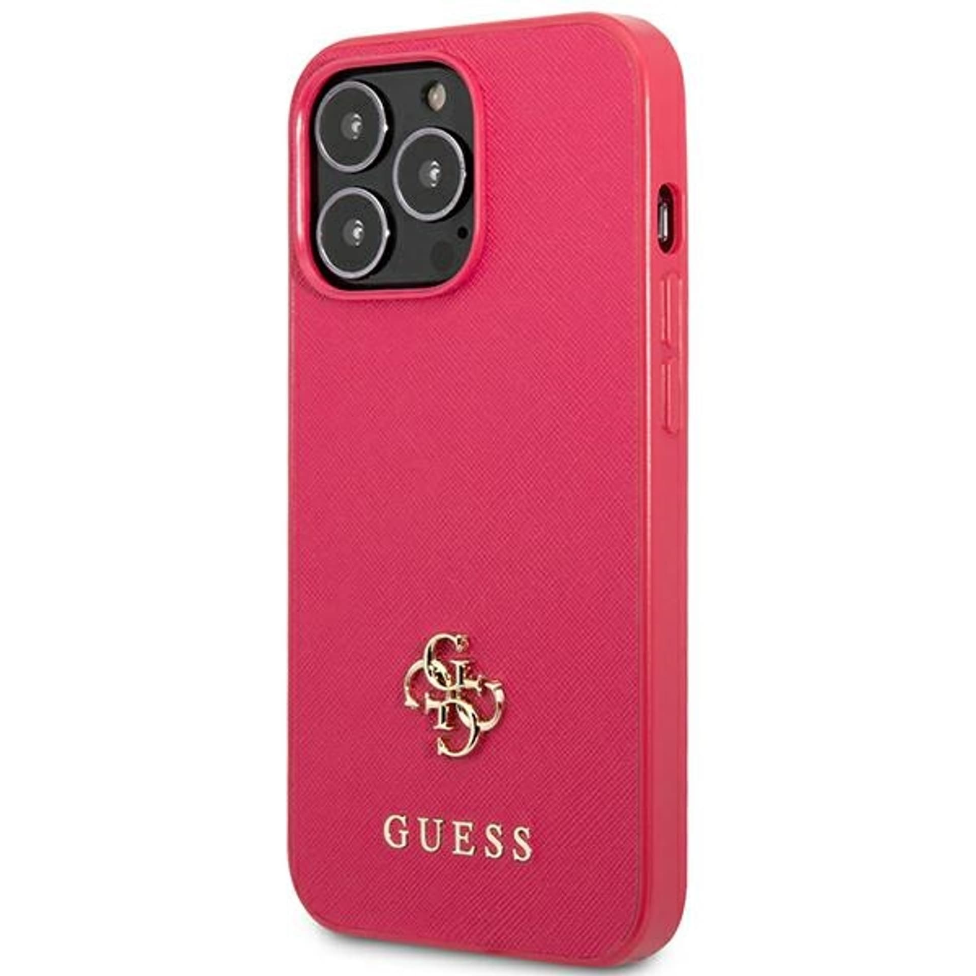 

Guess GUHCP13LPS4MF iPhone 13 Pro / 13 6,1" różowy/pink hardcase Saffiano 4G Small Metal Logo