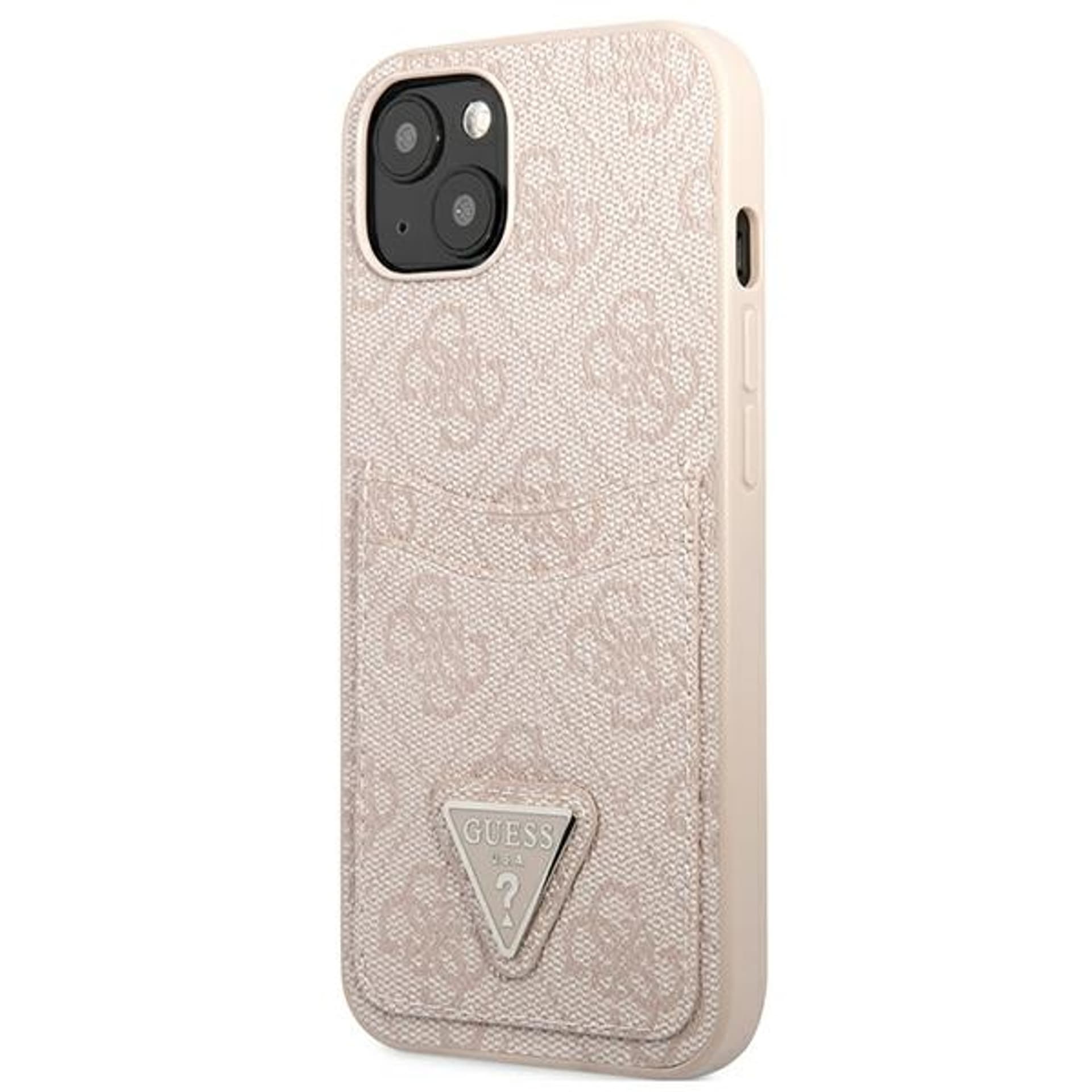 

Guess GUHCP13MP4TPP iPhone 13 6,1" różowy/pink hardcase 4G Triangle Logo Cardslot