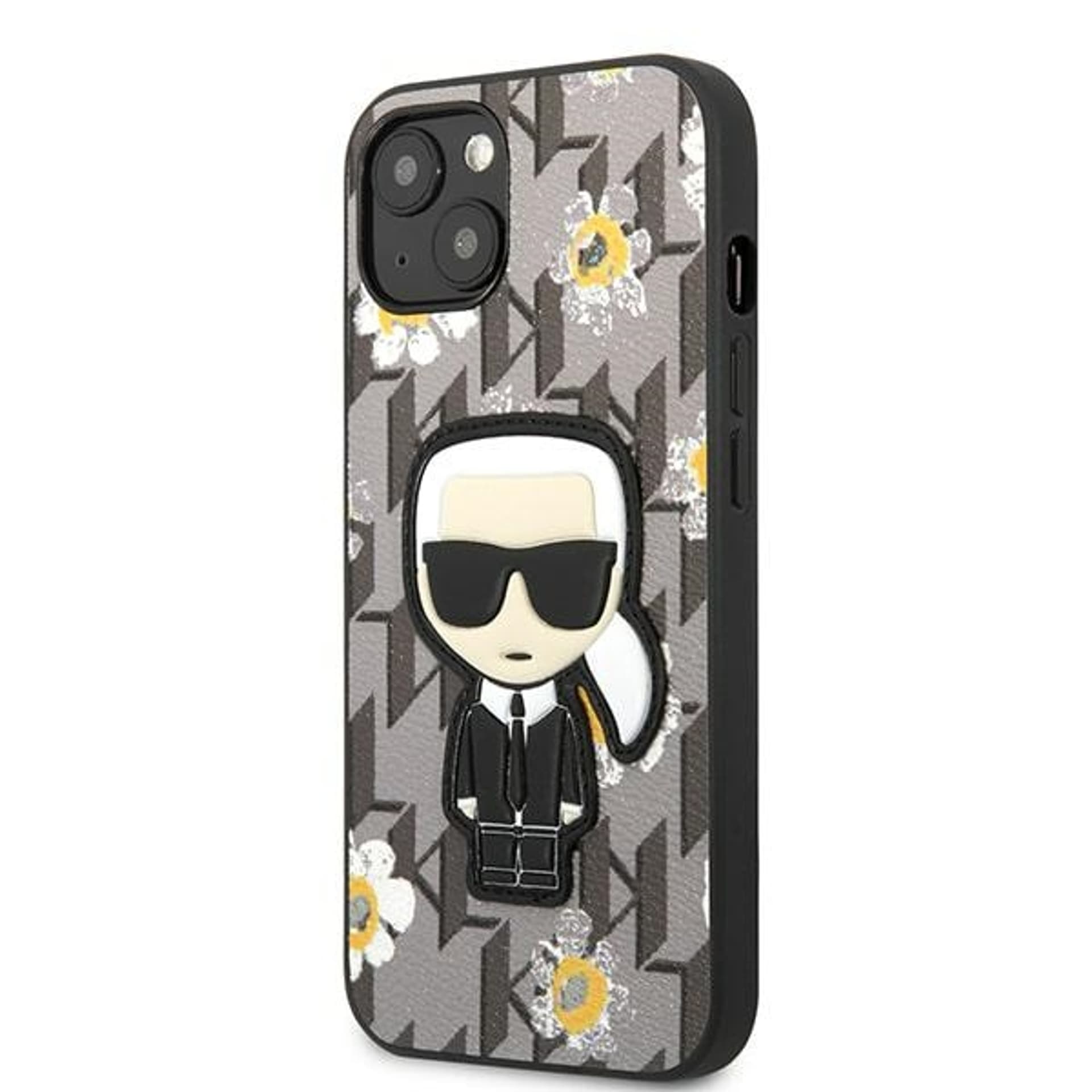

Karl Lagerfeld KLHCP13MPMNFIK1 iPhone 13 6,1" szary/grey Flower Ikonik Karl